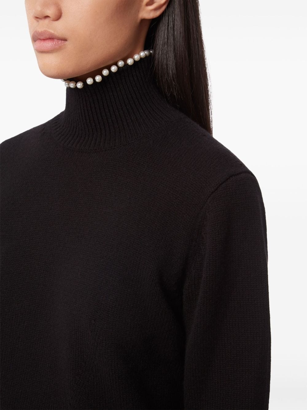 bead-embellished wool-blend jumper - 5