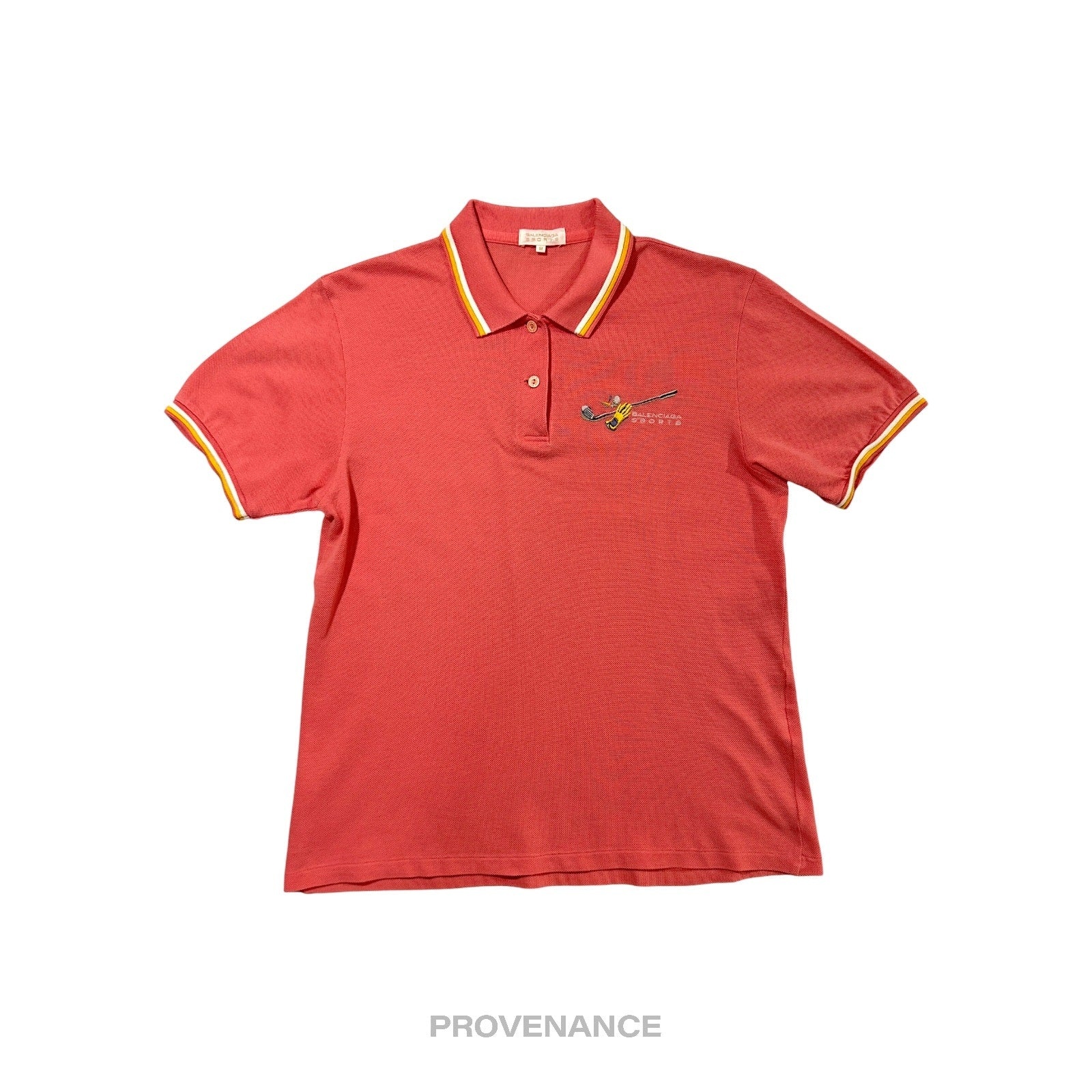 Balenciaga Sports Golf Polo Shirt - Watermelon Red M - 1