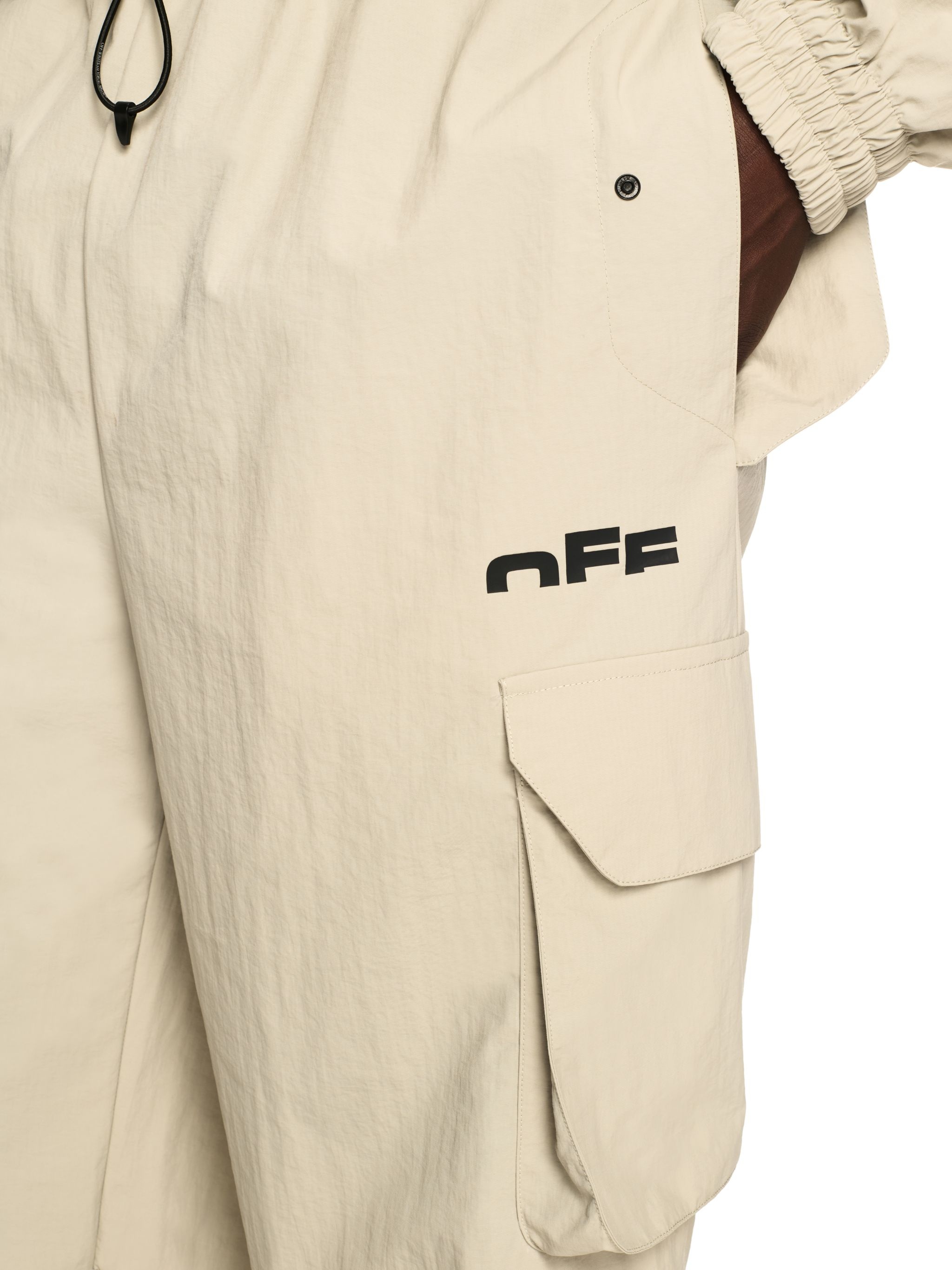 Gray Off Split Track Pants - 5
