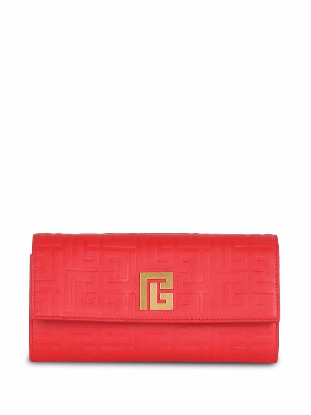 debossed monogram chain wallet - 1