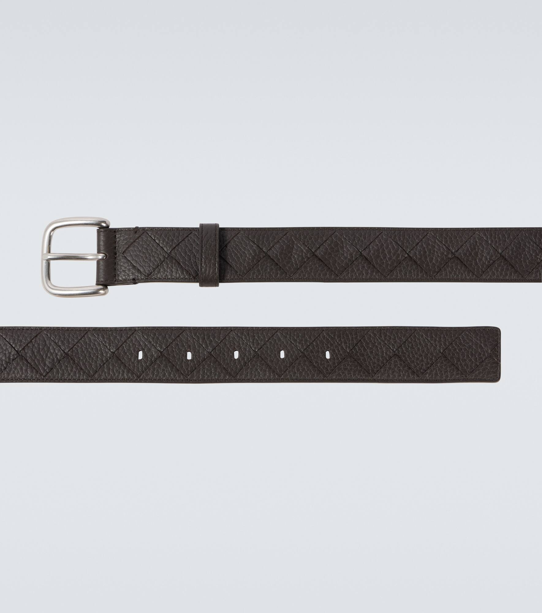 Intrecciato leather belt - 4
