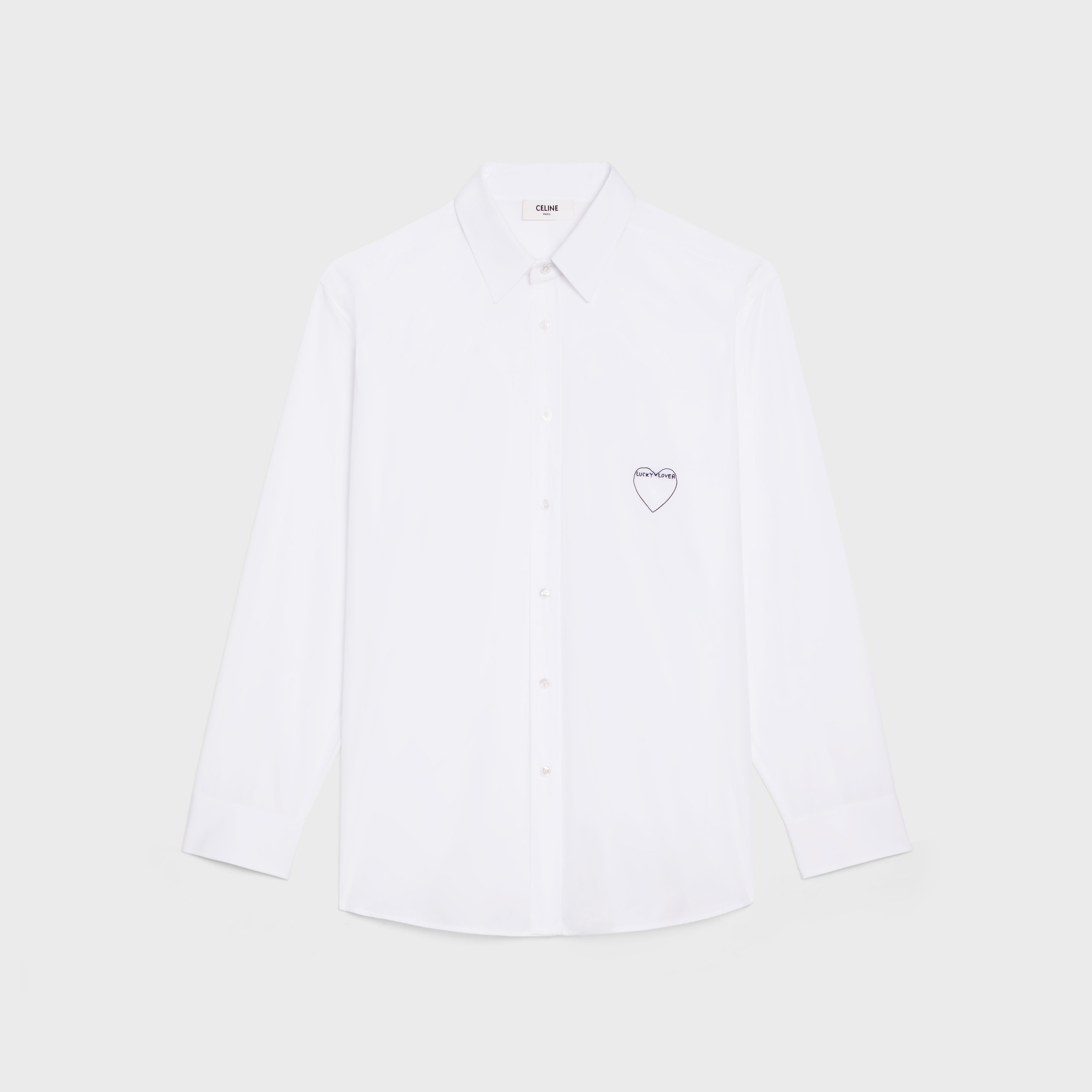 ARTIST EMBROIDERED SHIRT IN COTTON POPLIN - 1