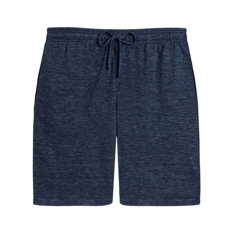 Unisex Linen Bermuda Shorts Solid 1