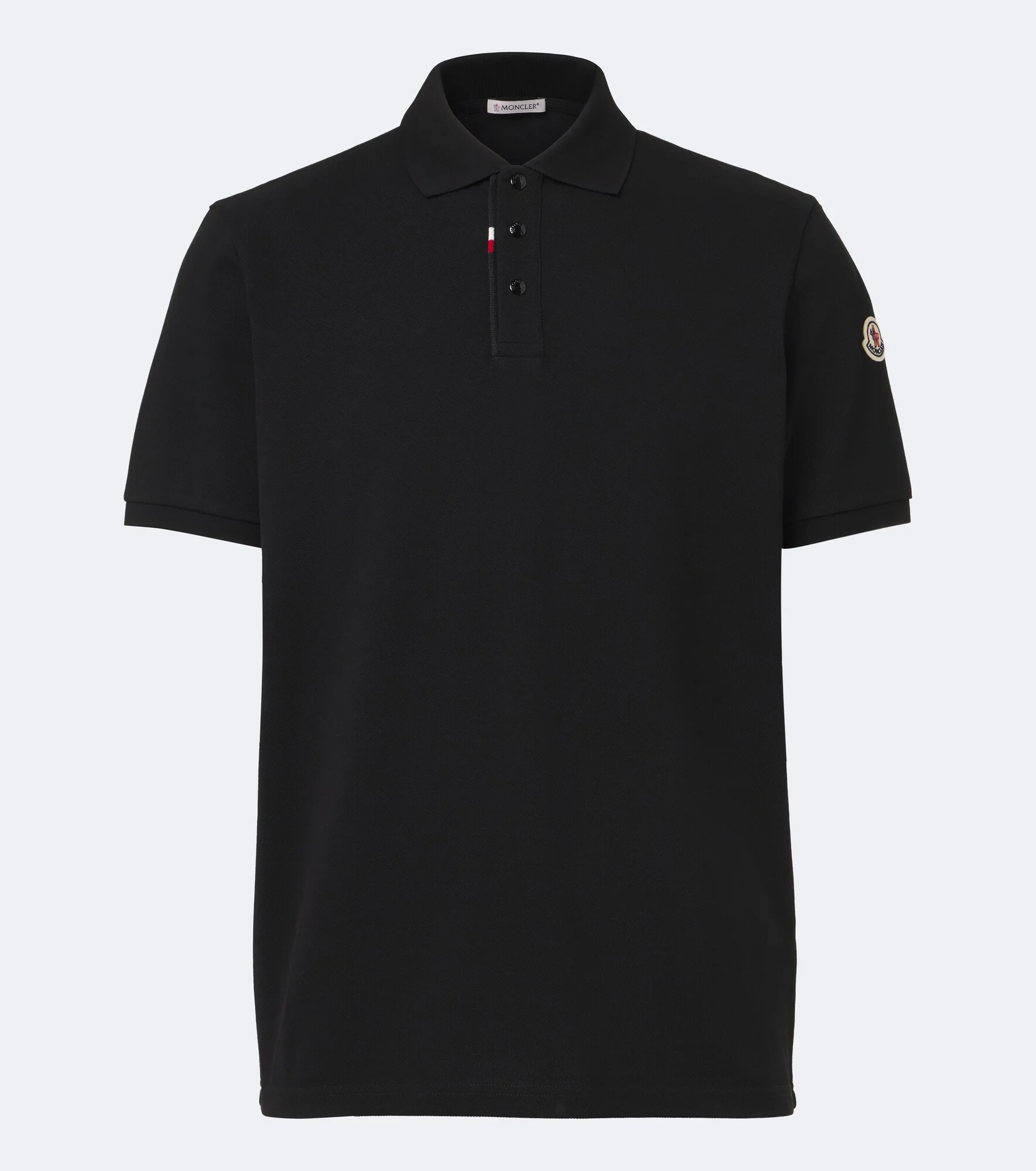 Cotton piqué polo shirt - 1