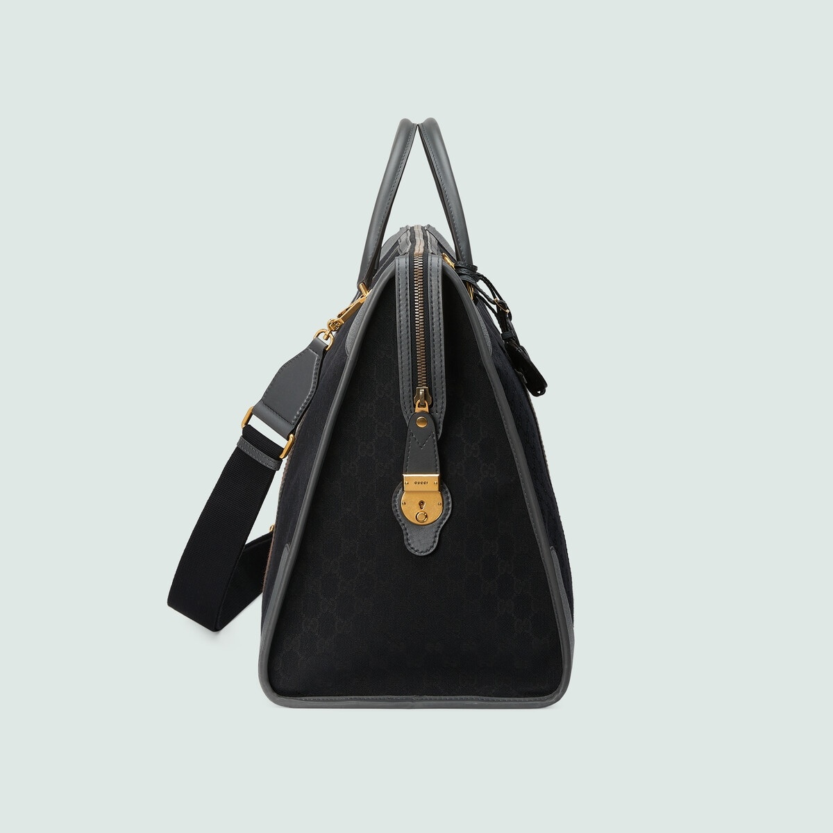 Maxi canvas duffle bag with Double G - 6