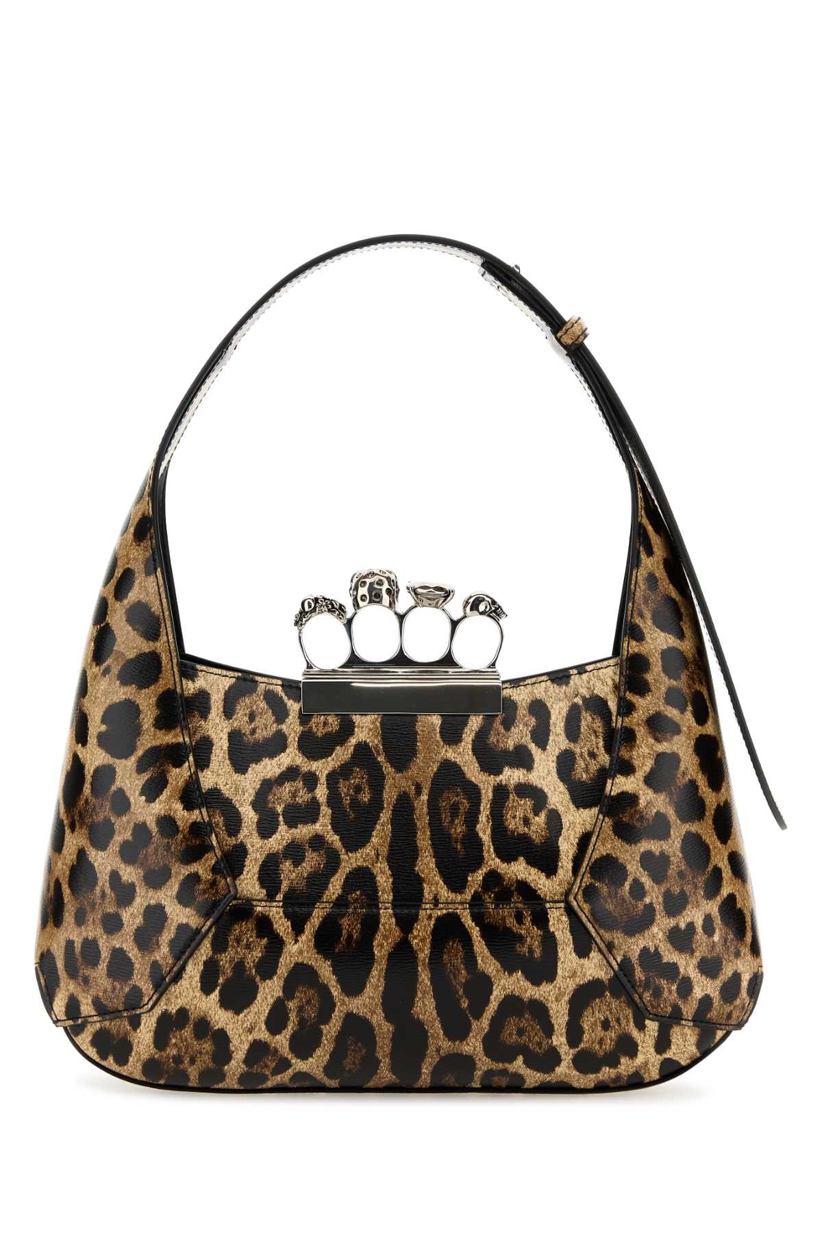 Alexander Mcqueen Women Printed Leather The Jewelled Hobo Shoulder Bag - 3
