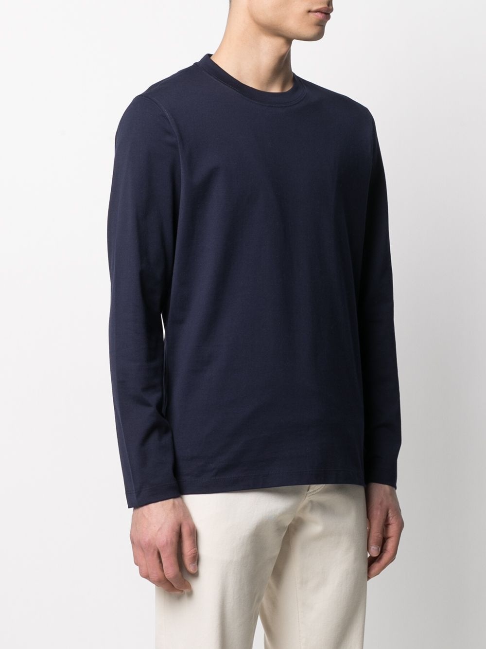 crew-neck cotton sweatshirt - 3