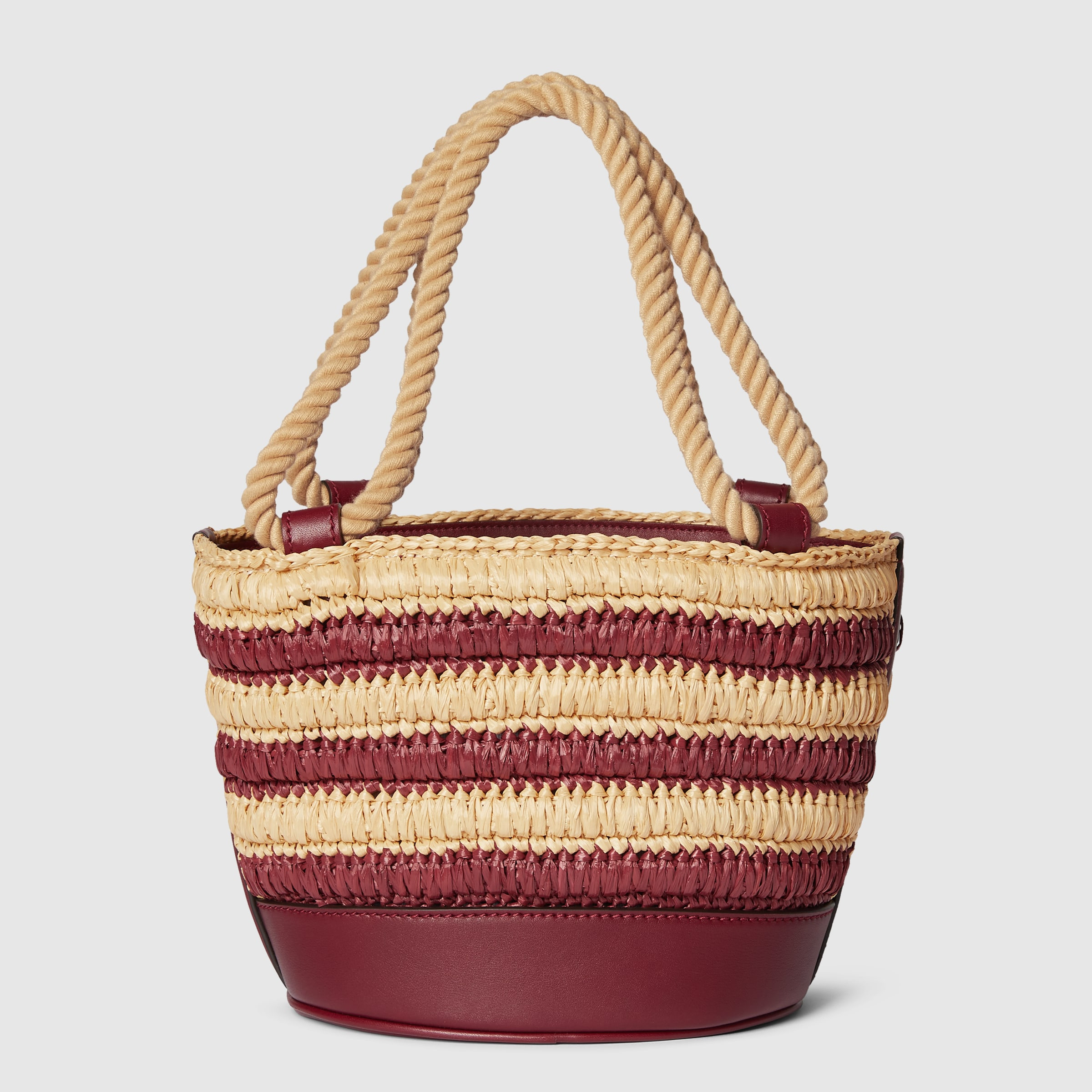 Woven mini bucket bag - 6