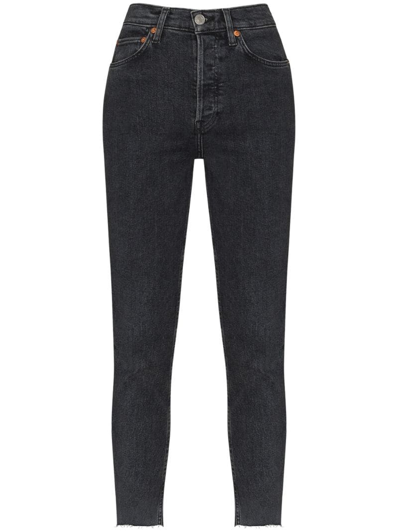 90s high-rise cropped jeans - 1