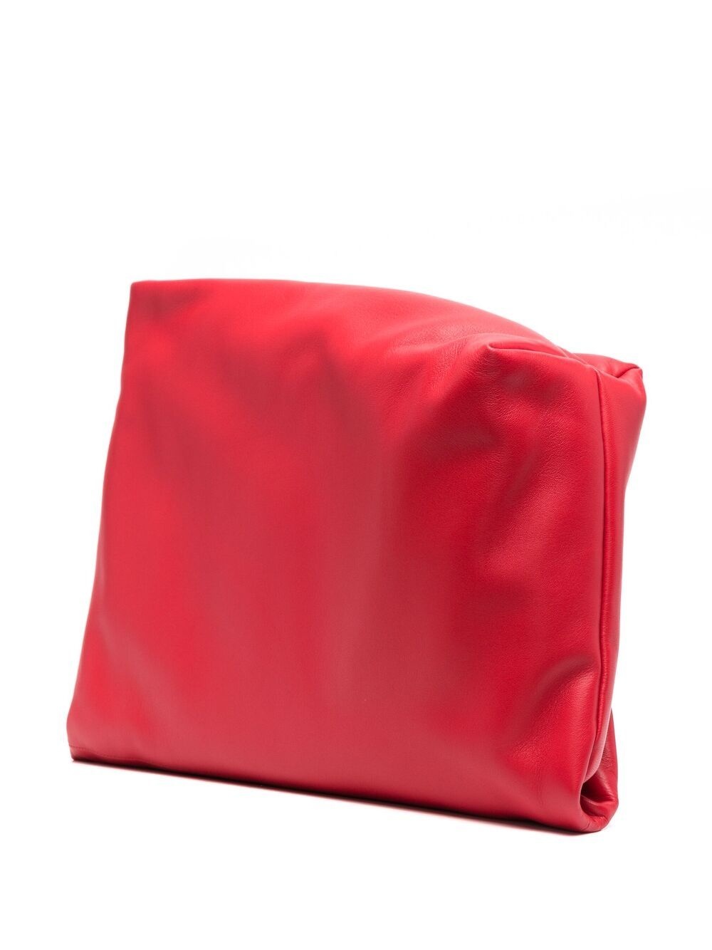 logo ruched clutch - 3