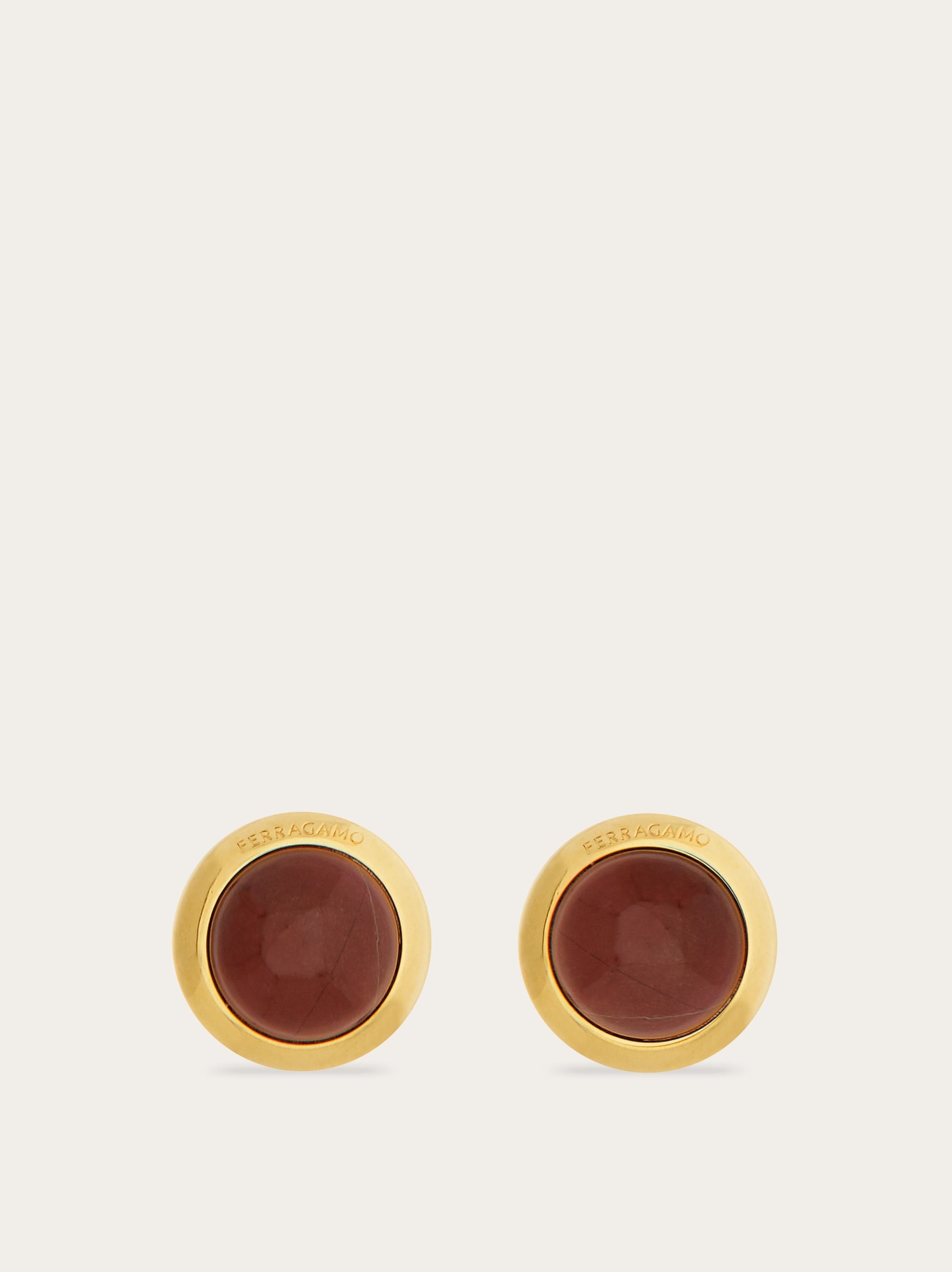 Earrings with semi-precious stone - 1