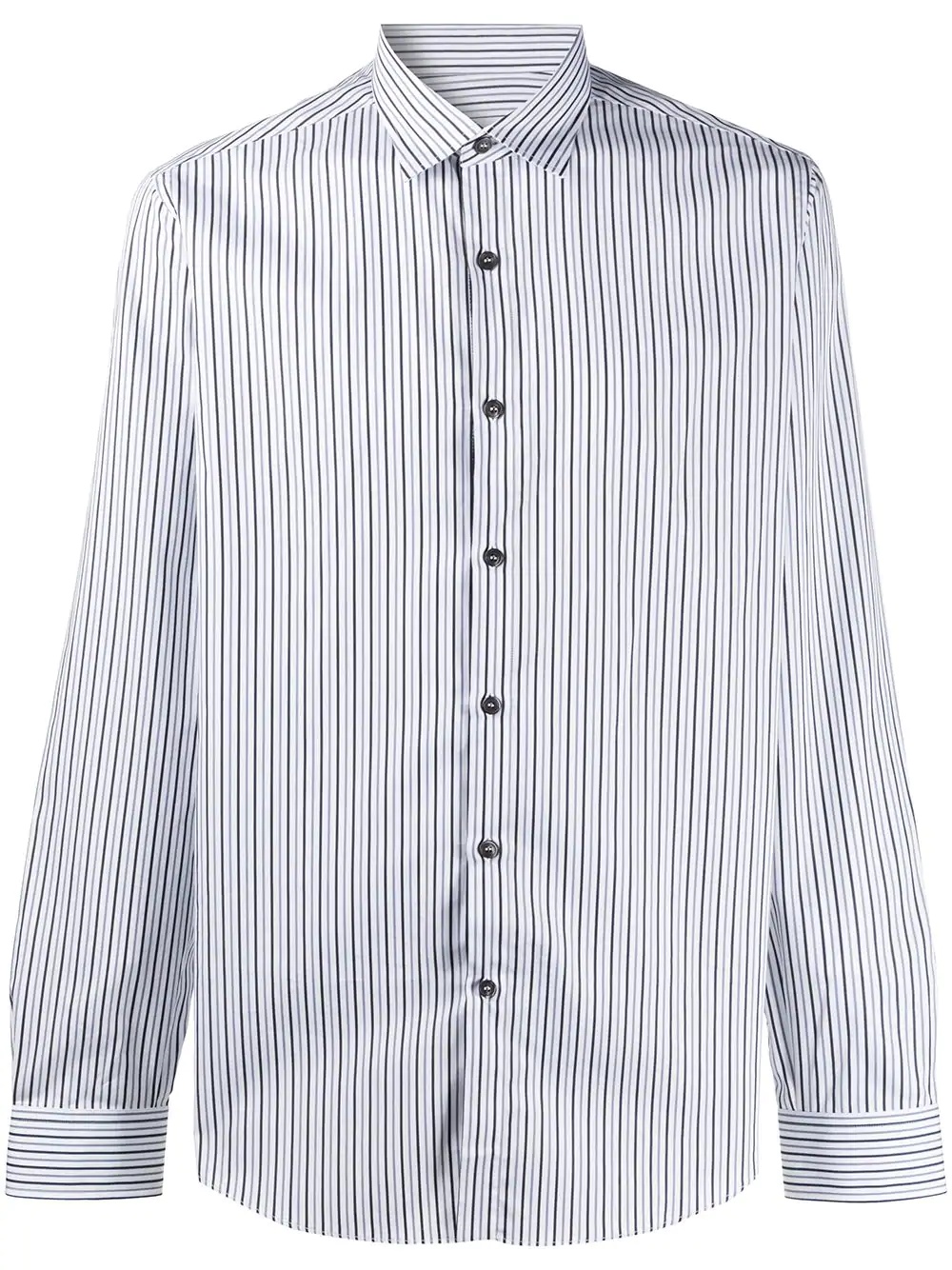 striped button-up shirt - 1