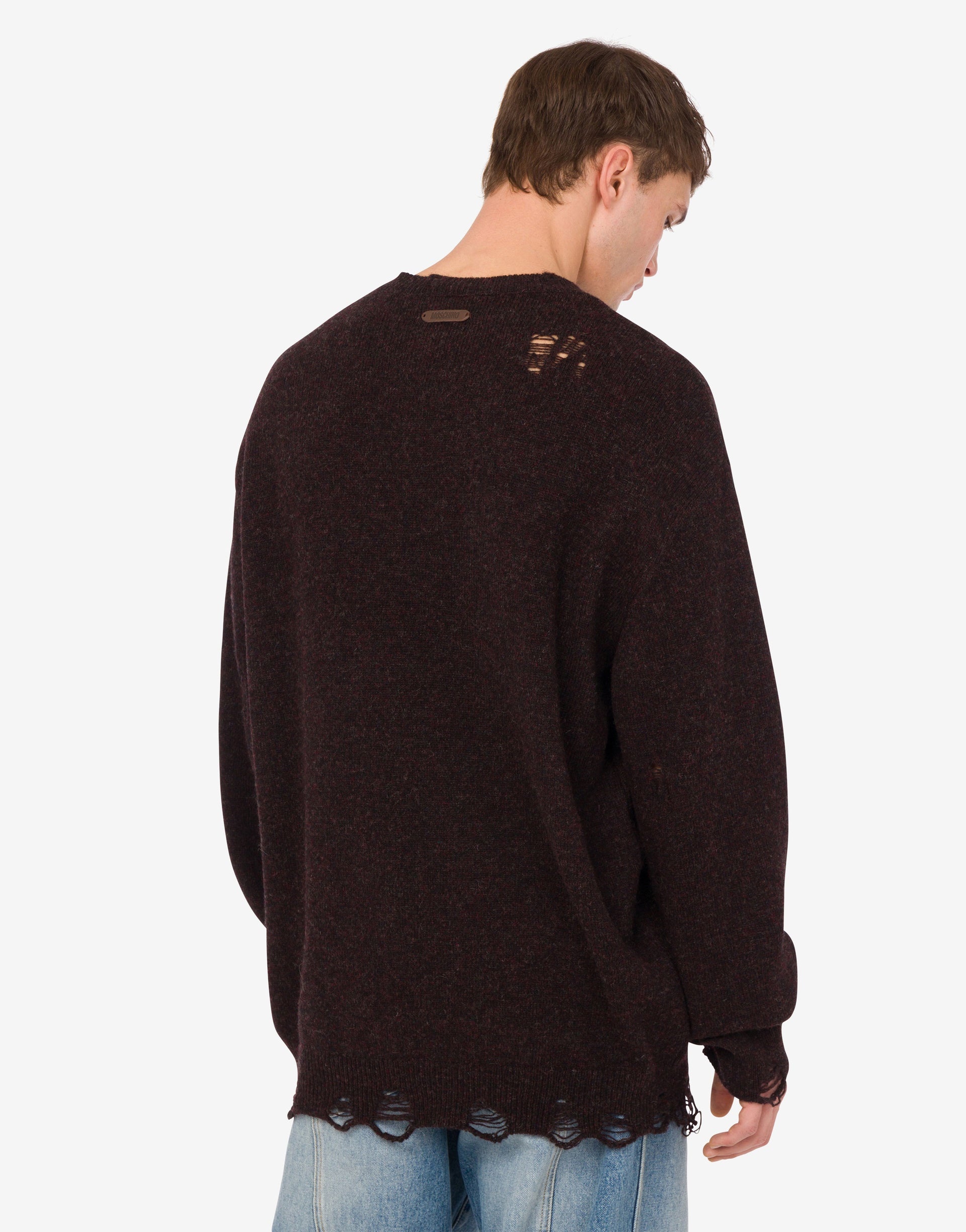 INLAID SHETLAND WOOL PULLOVER - 3