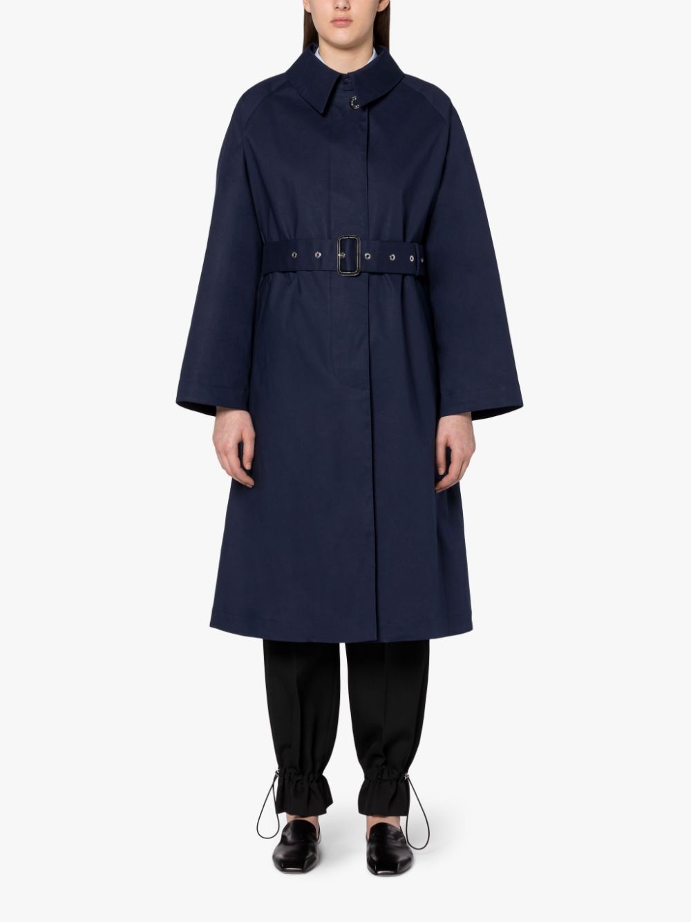 TRANENT INK X WHISPER WHITE RAINTEC COTTON TRENCH COAT | LM-1105B - 3