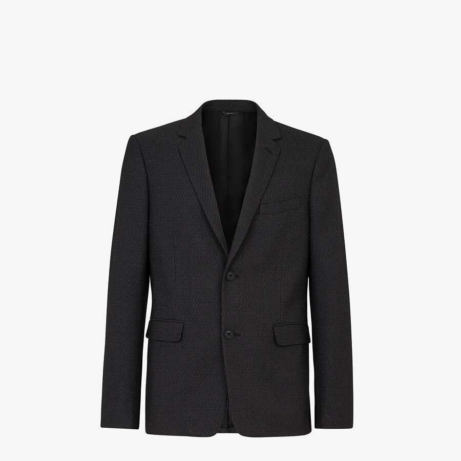 Blue wool blazer - 1