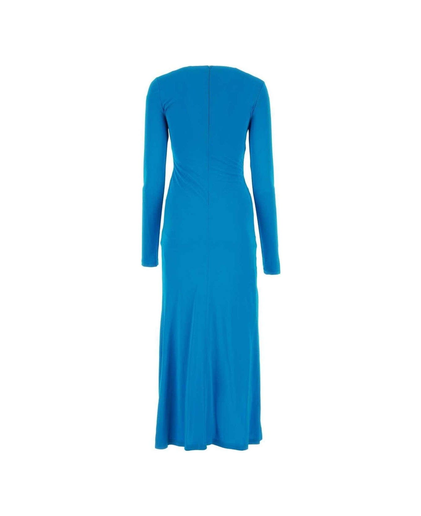 Draped Long-sleeved Dress - 2