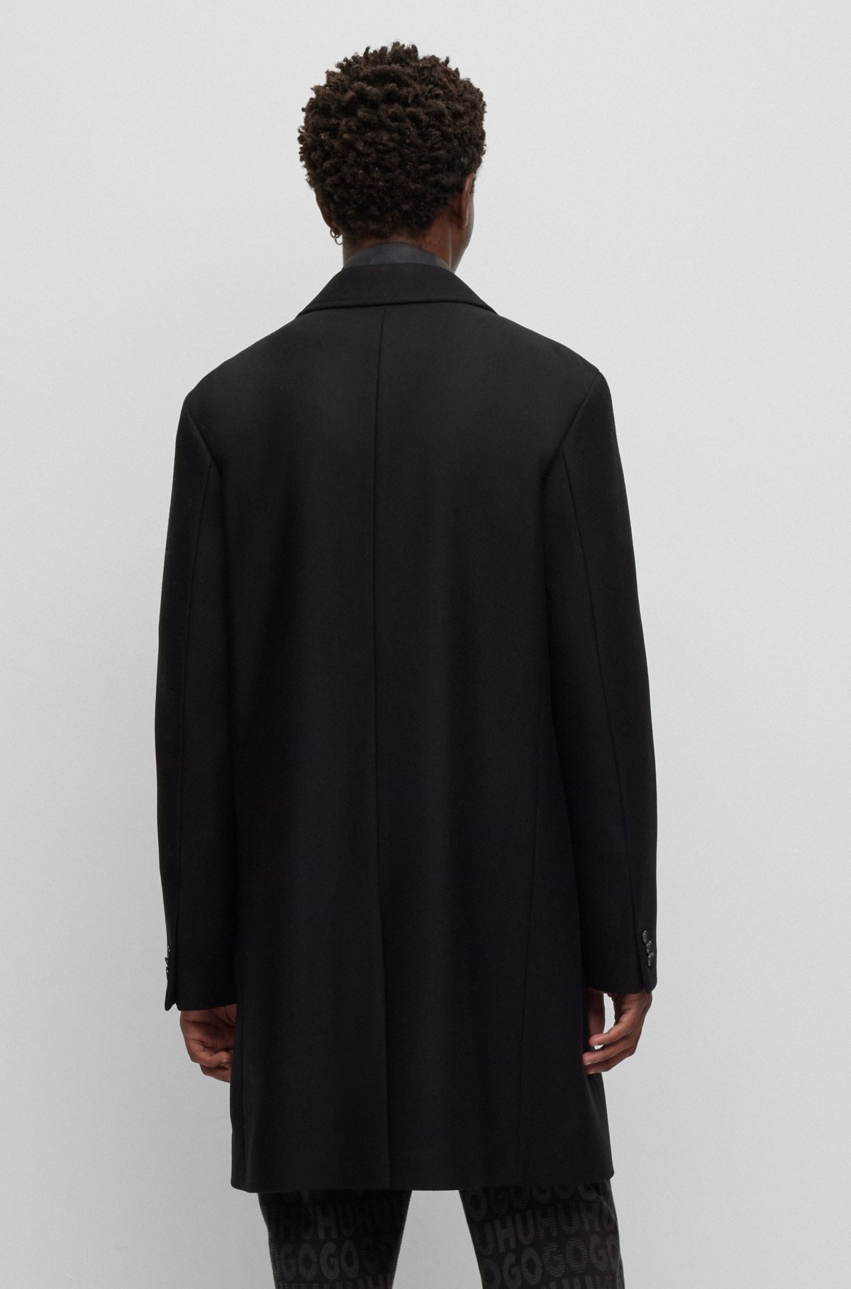 WOOL-BLEND COAT WITH IVORY-NUT BUTTONS - 5