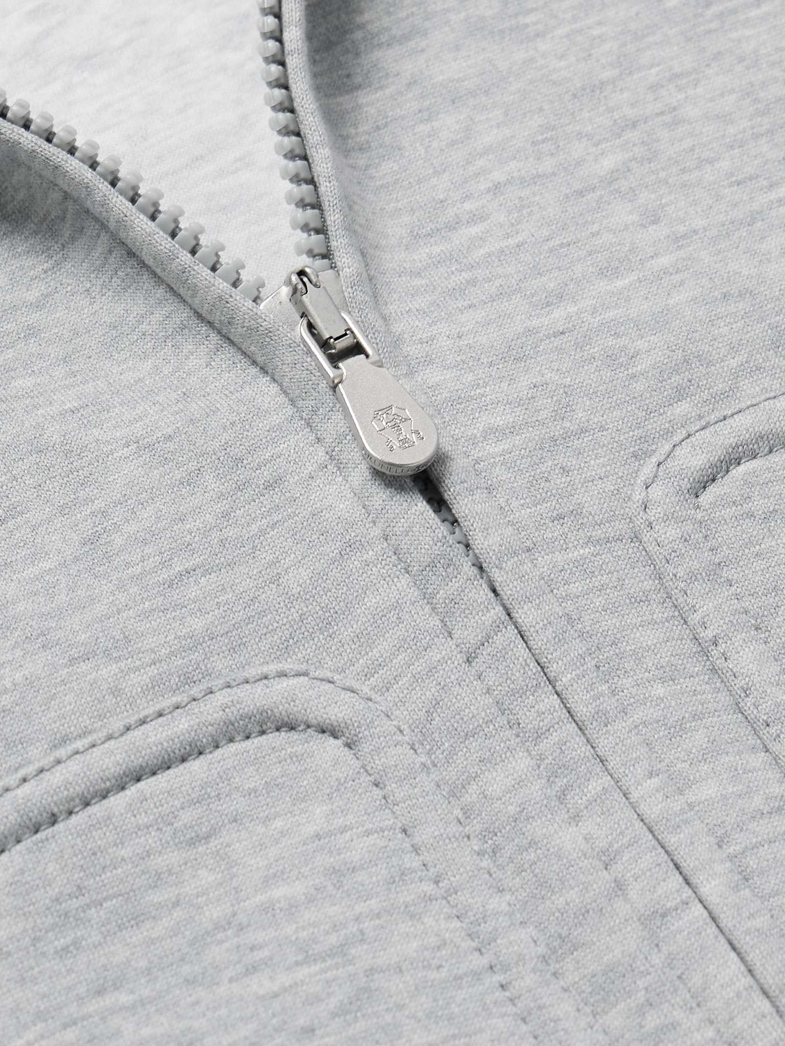 Cotton-Blend Jersey Zip-Up Hoodie - 4