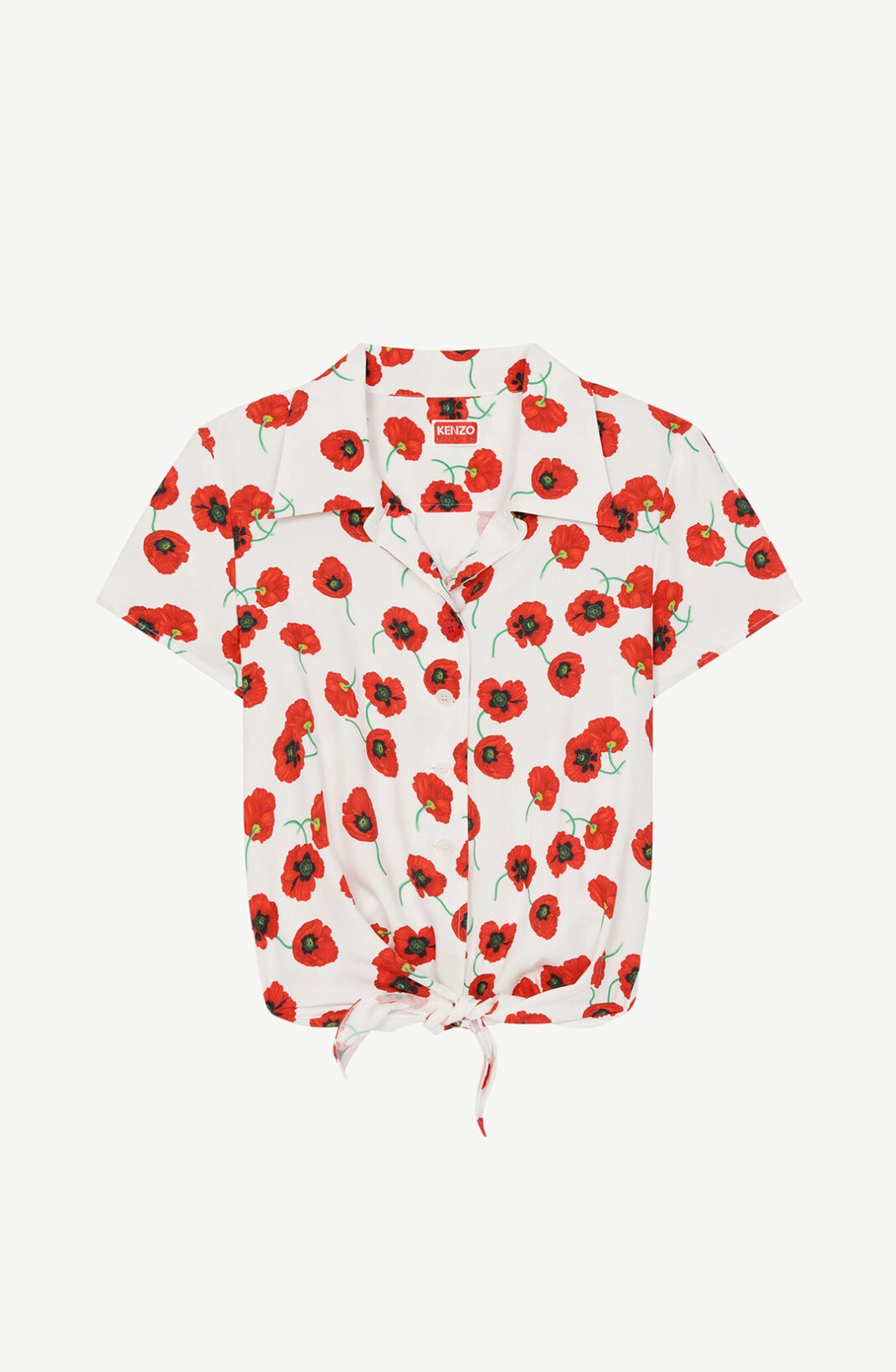 'KENZO Poppy' tie shirt - 1
