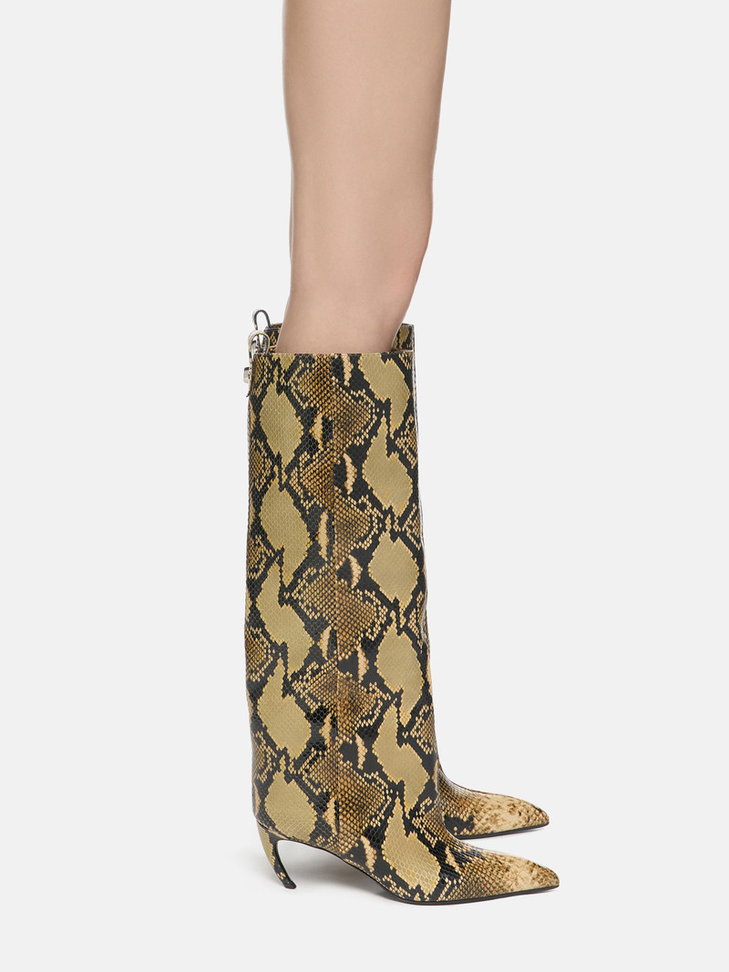 THE ATTICO ''LEA'' BOOT BLACK AND SAHARA outlook