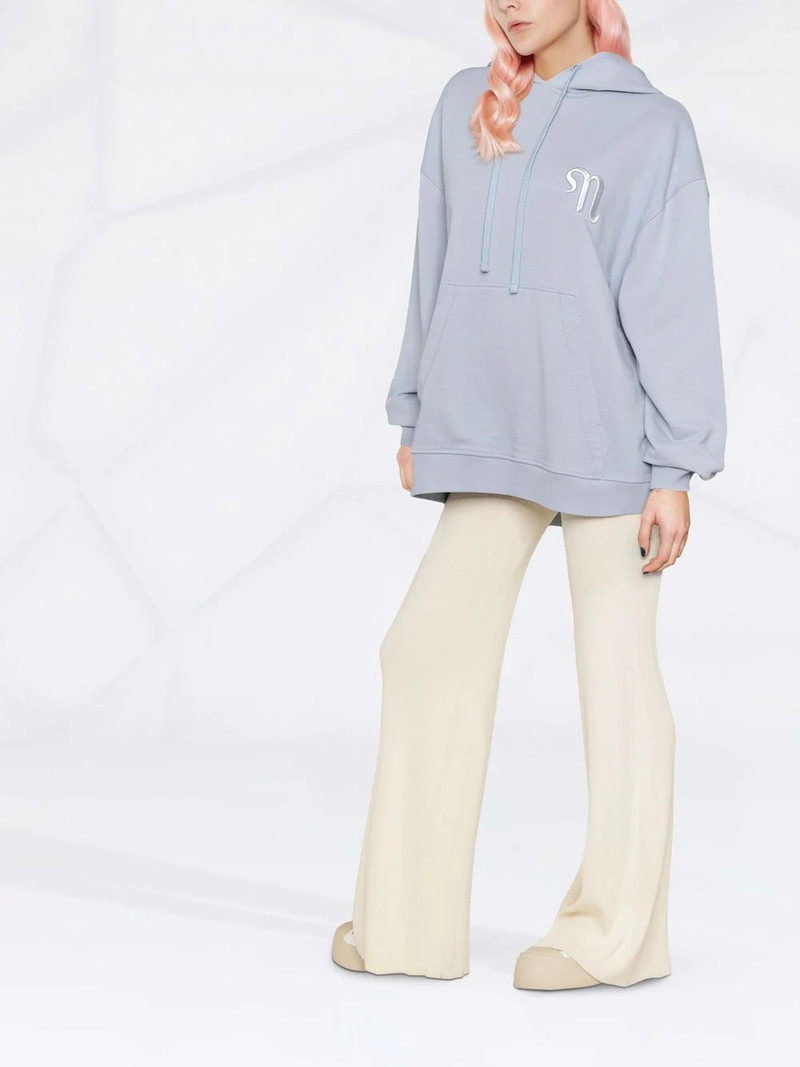 logo-embroidered oversize hoodie 3