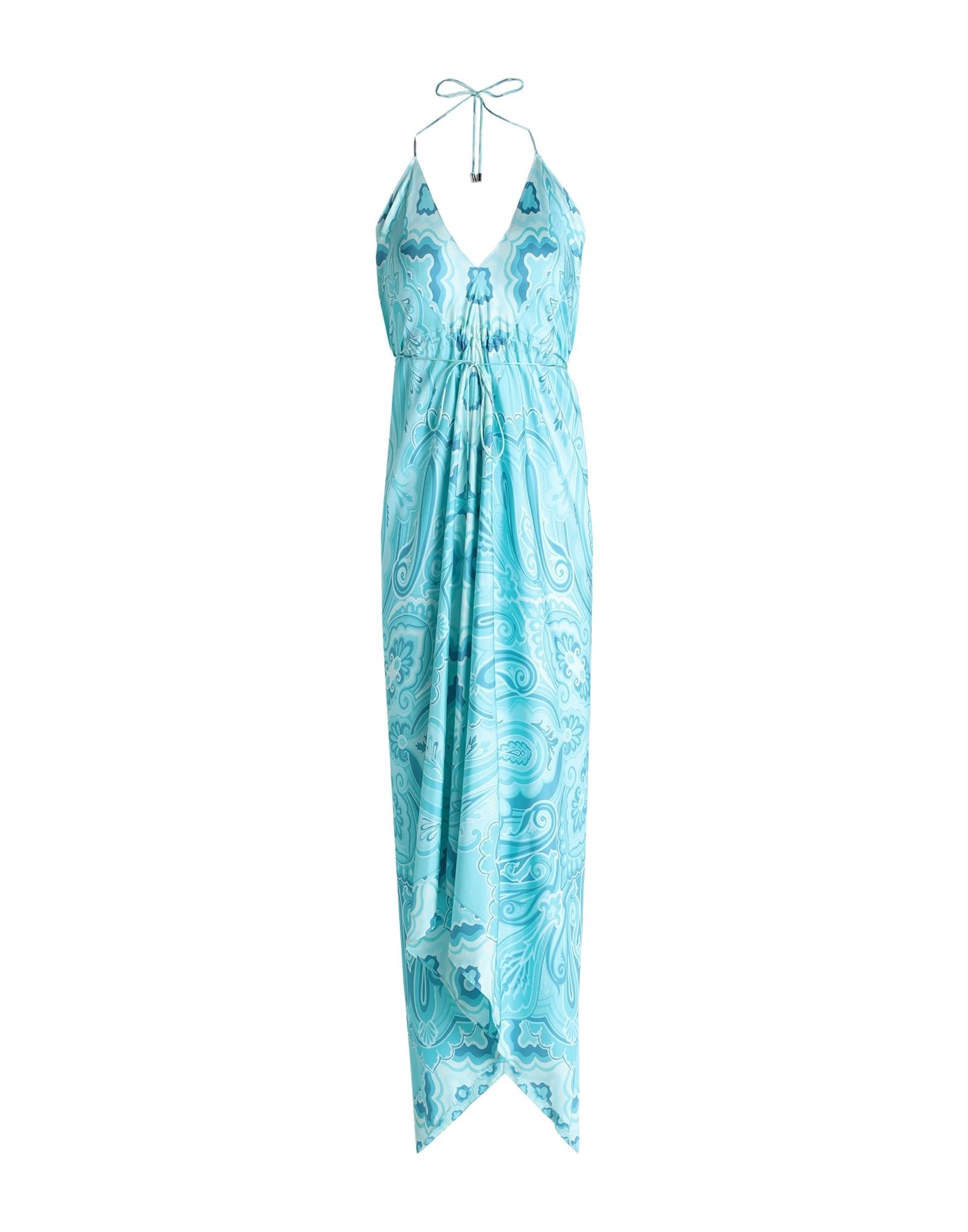 Turquoise Women's Midi Dress - 1