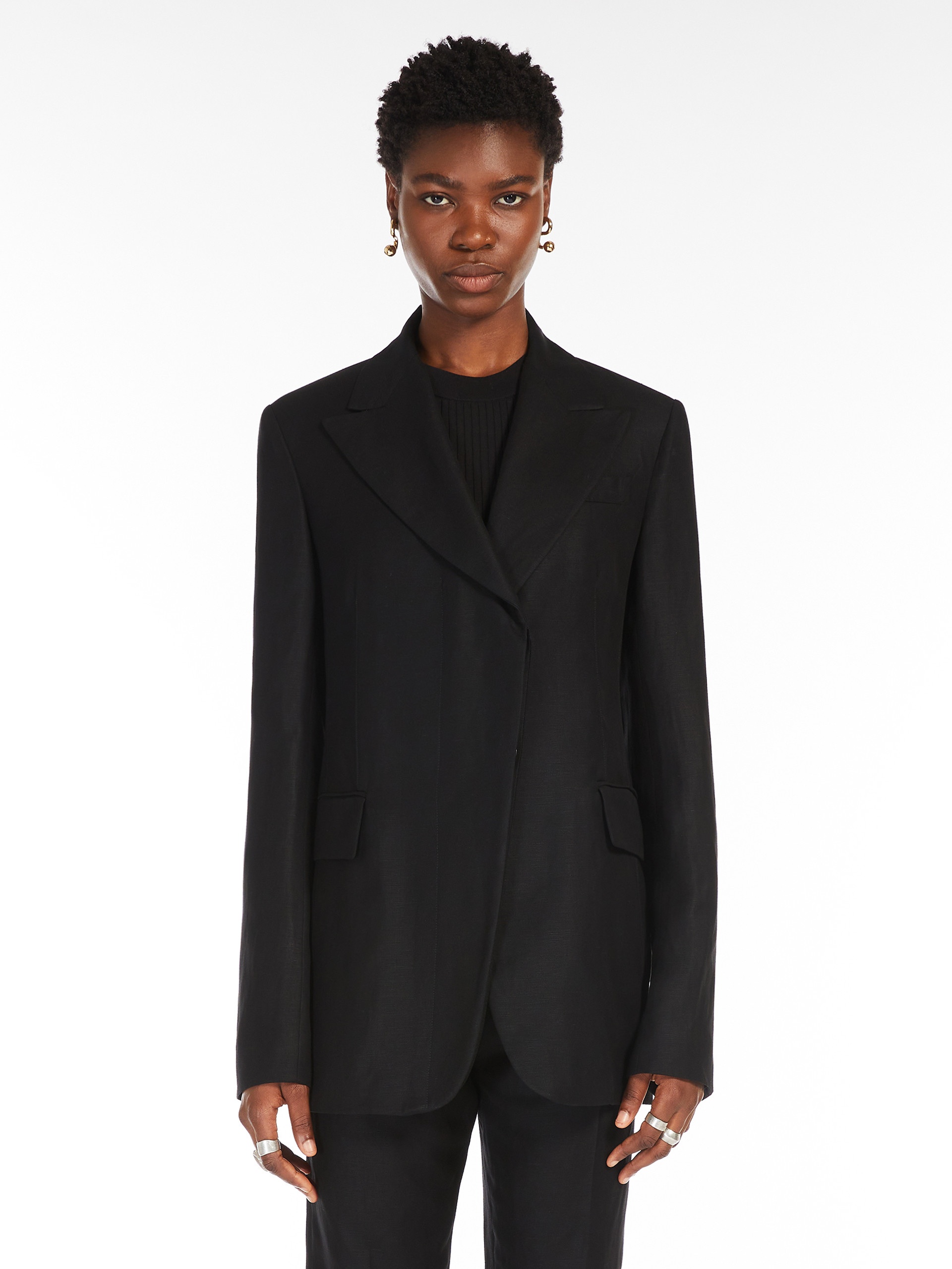 CERA Linen and viscose twill blazer - 3