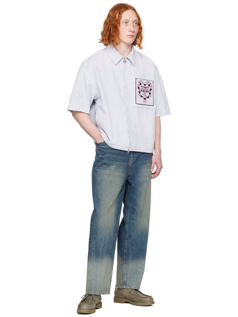 SOLID HOMME Purple Dyeing Shirt outlook