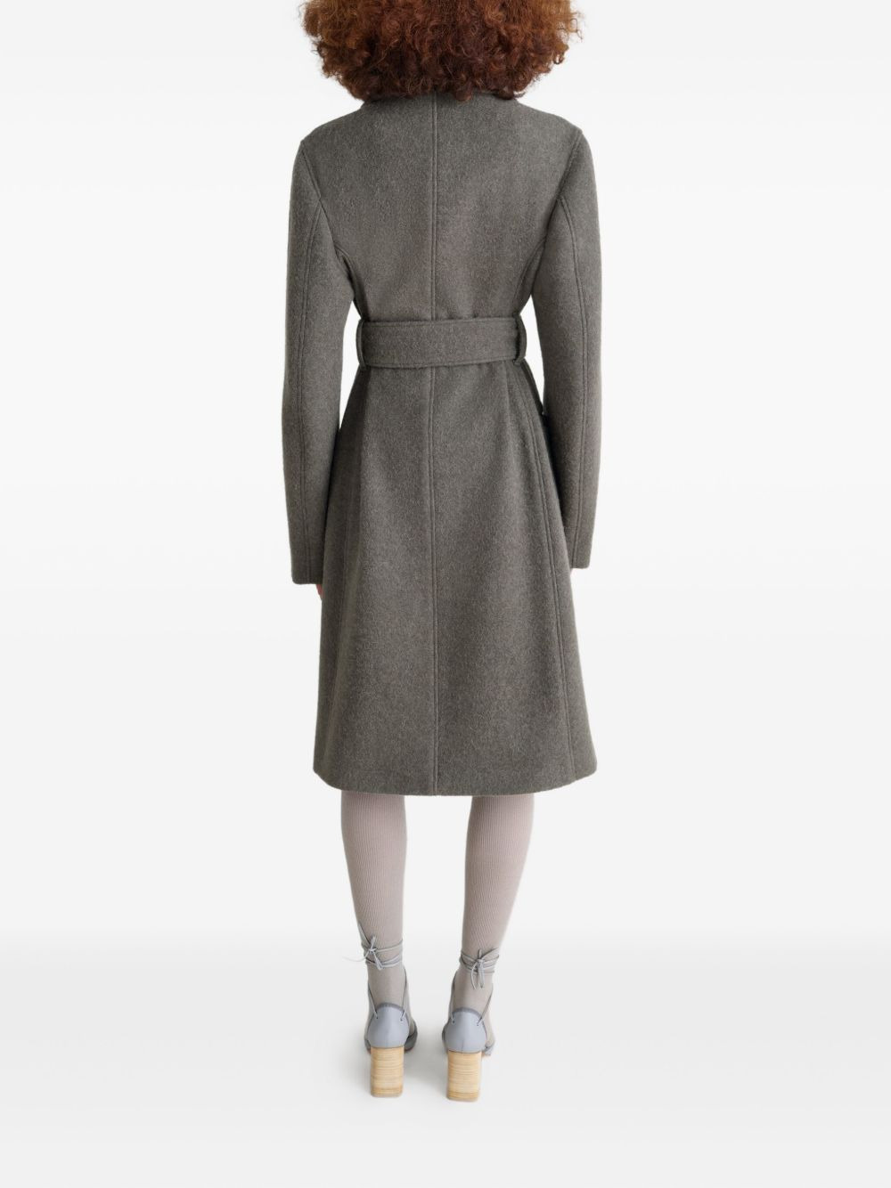 belted tailored coat - 4