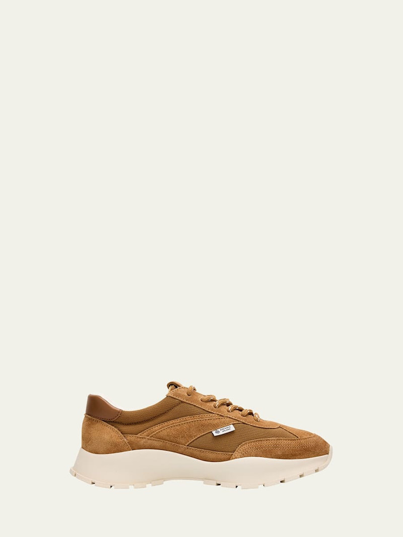 Mesh and Suede Sneakers 1