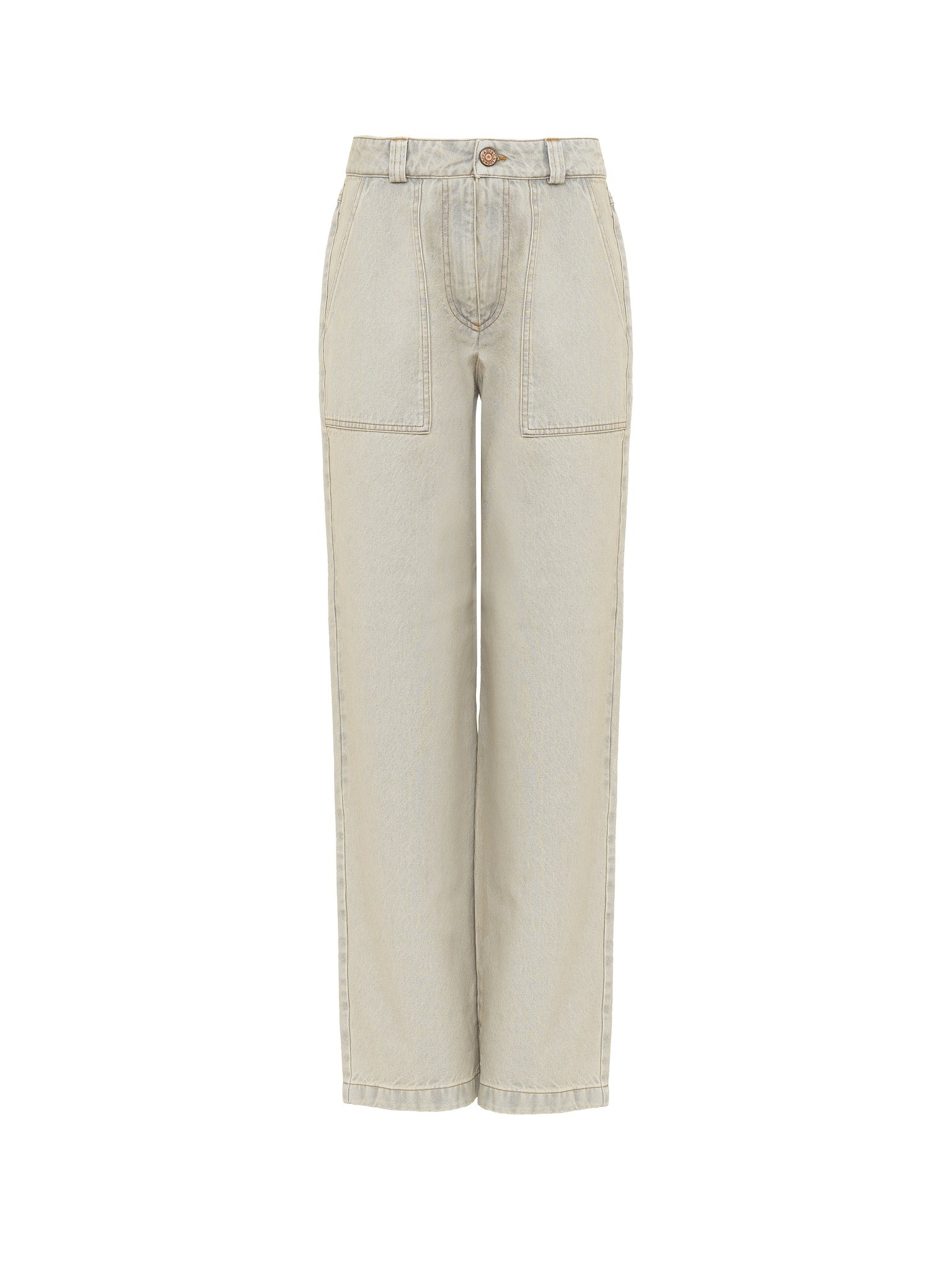 STRAIGHT DENIM PANTS - 1