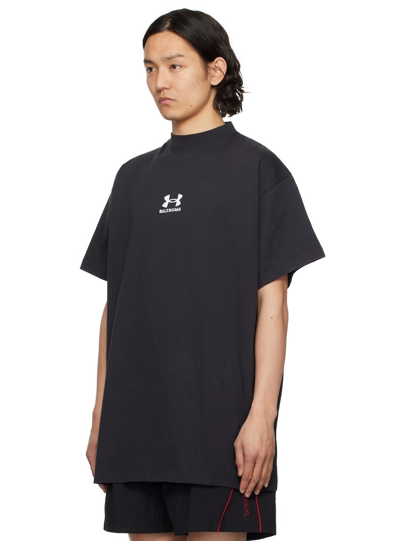 BALENCIAGA Men's Under Armour® T-Shirt는 블랙/화이트의 크기로 outlook