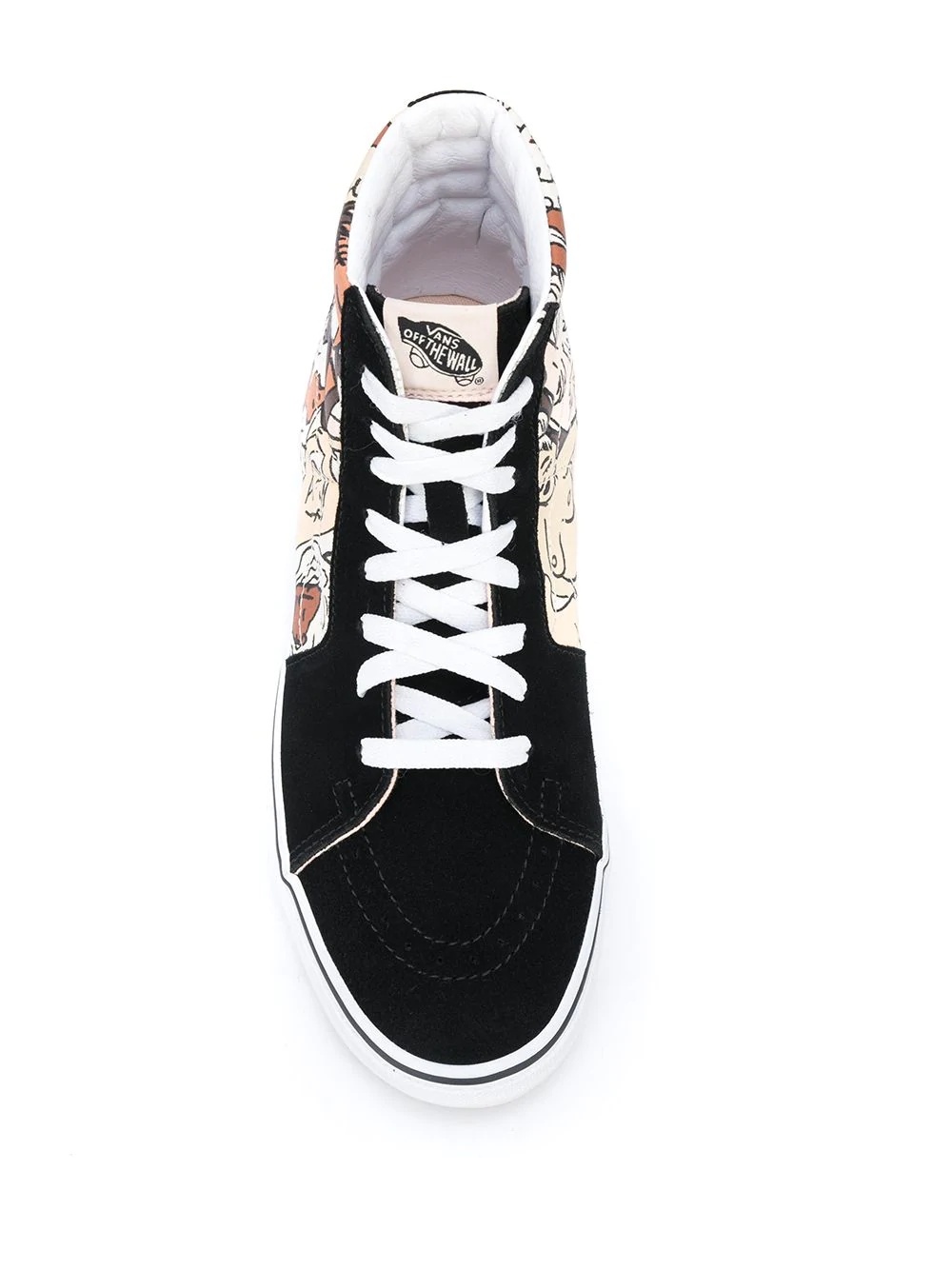 printed panel sneakers - 4