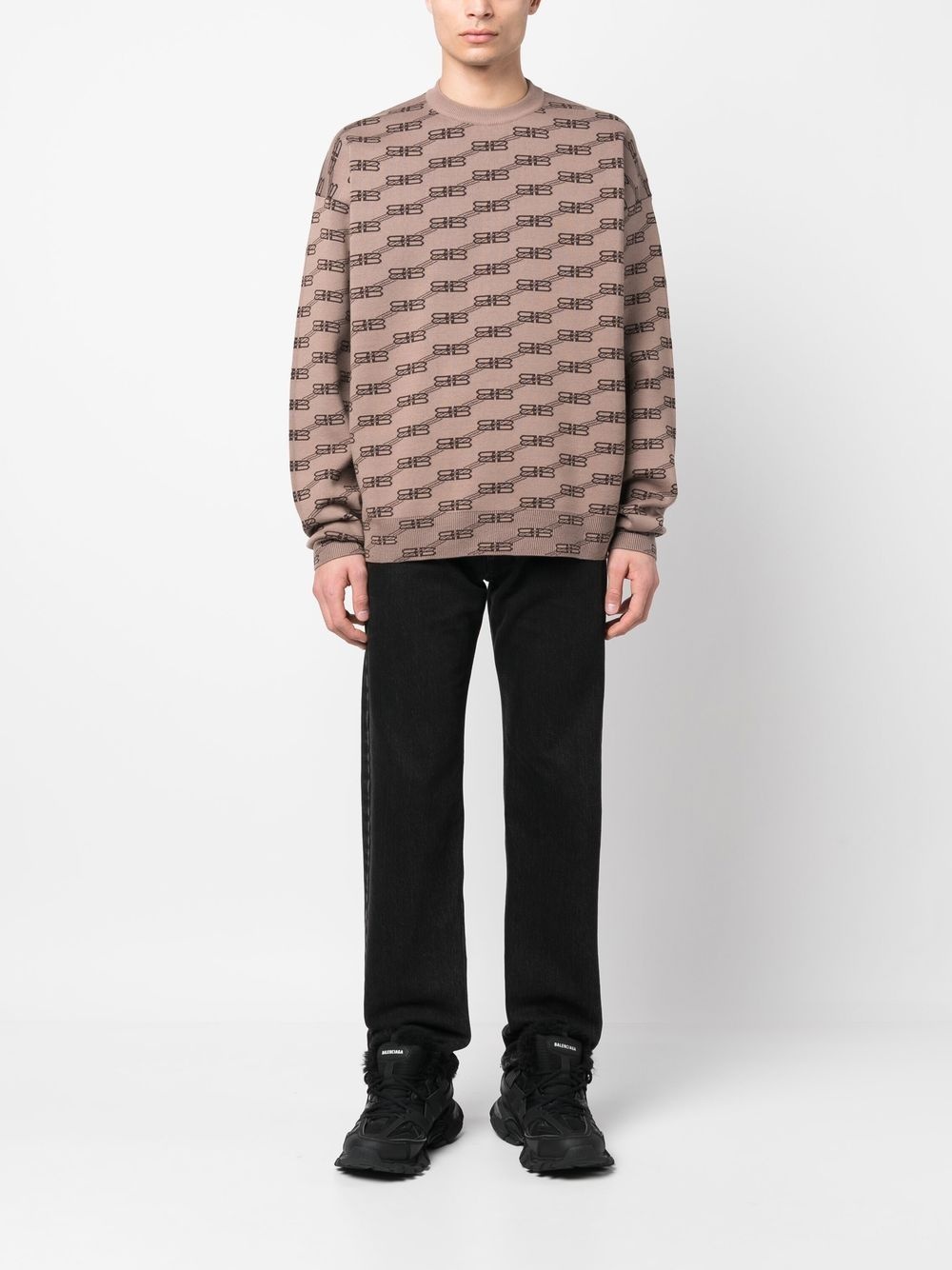 BB monogram-intarsia jumper - 2