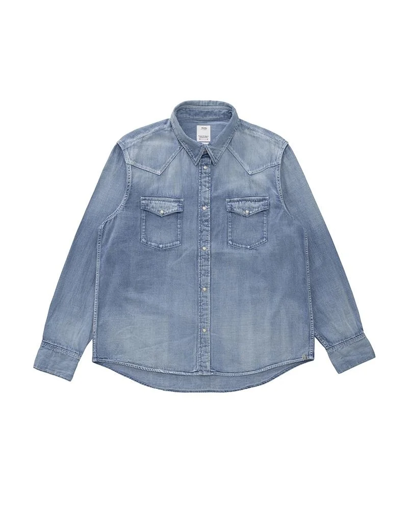 SOCIAL SCULPTURE SHIRT DMGD LT.INDIGO - 1