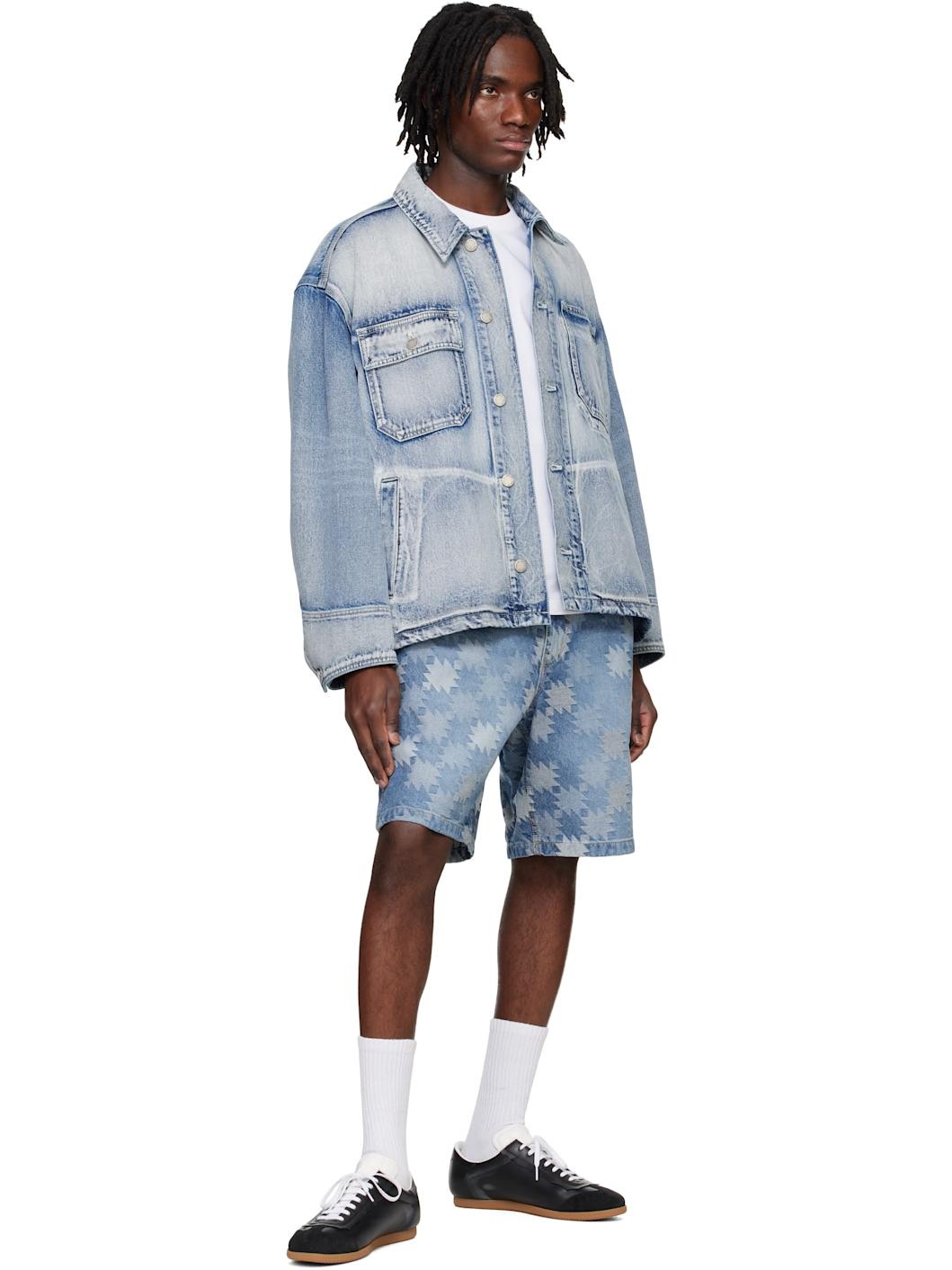 Blue Work Denim Jacket - 4