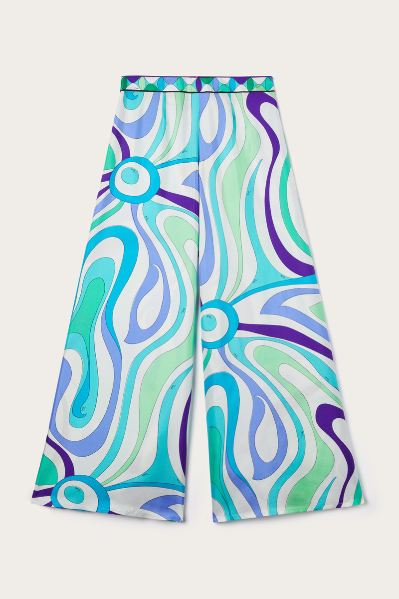 PUCCI MARMO PRINT WIDE-LEG PANTS IN SILK TWILL outlook