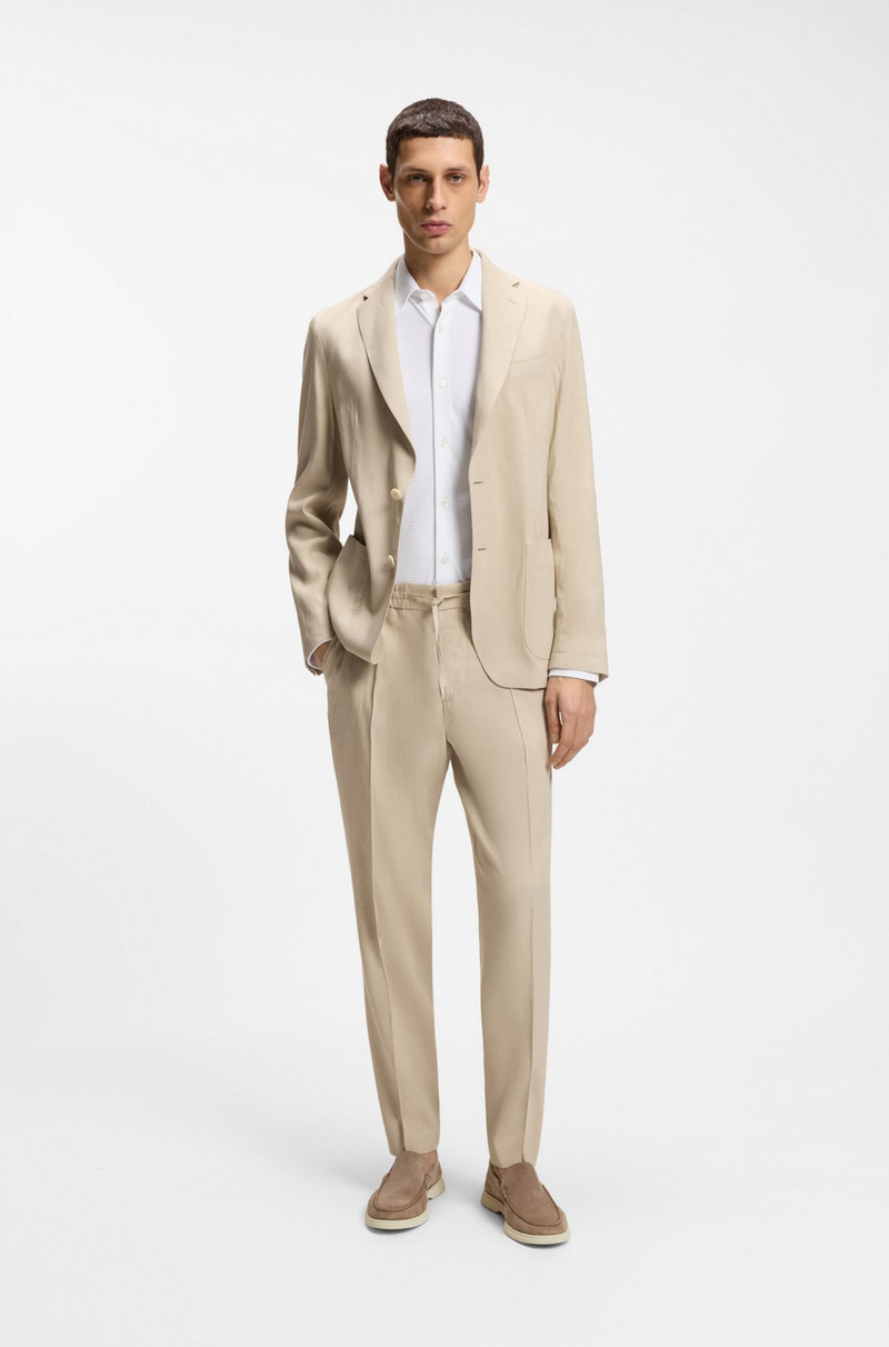 BOSS DEBOSSED-LOGO LOAFERS IN SUEDE outlook