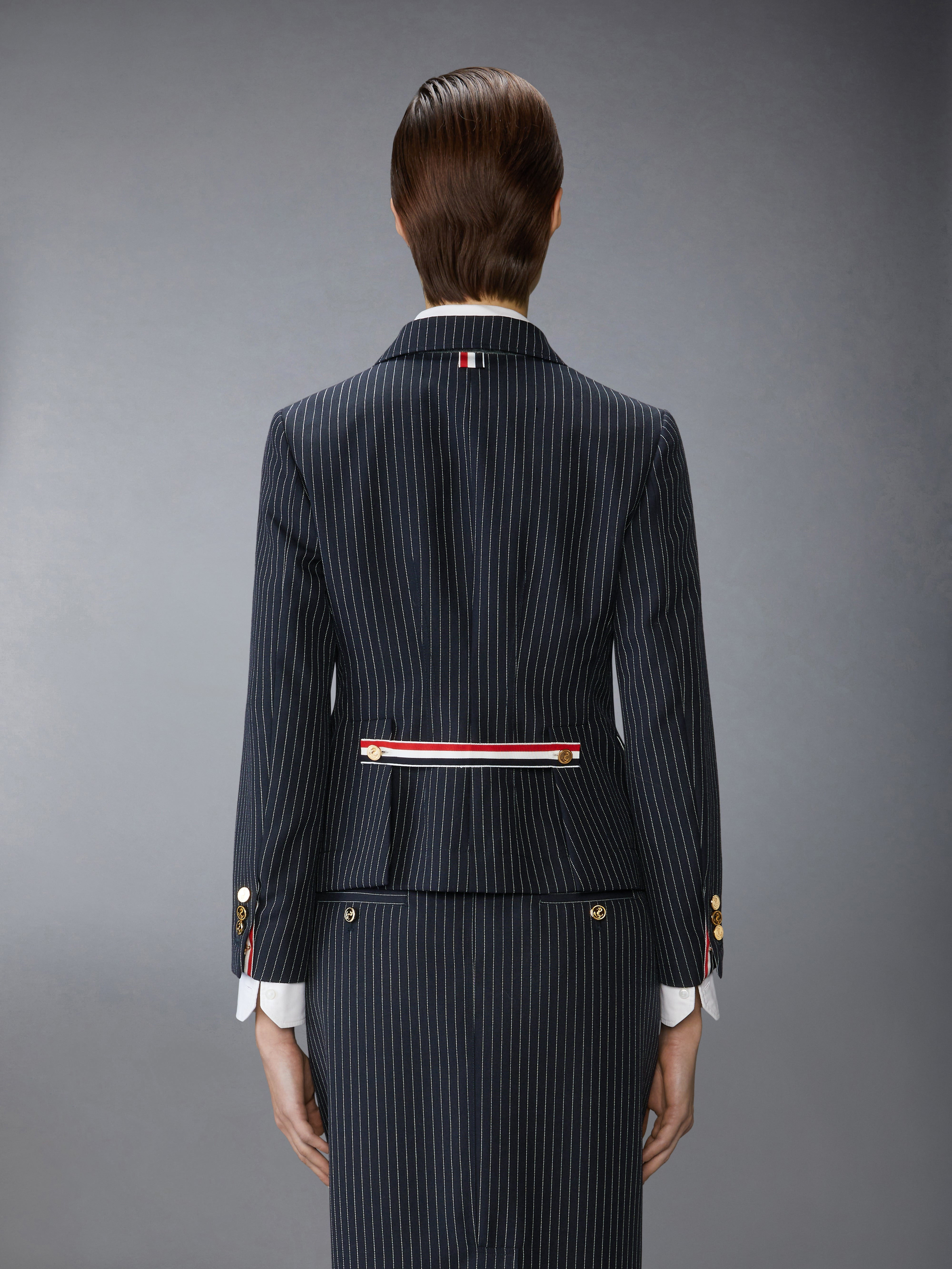 PINSTRIPE HIGH TWIST WOOL SPORTCOAT - 3