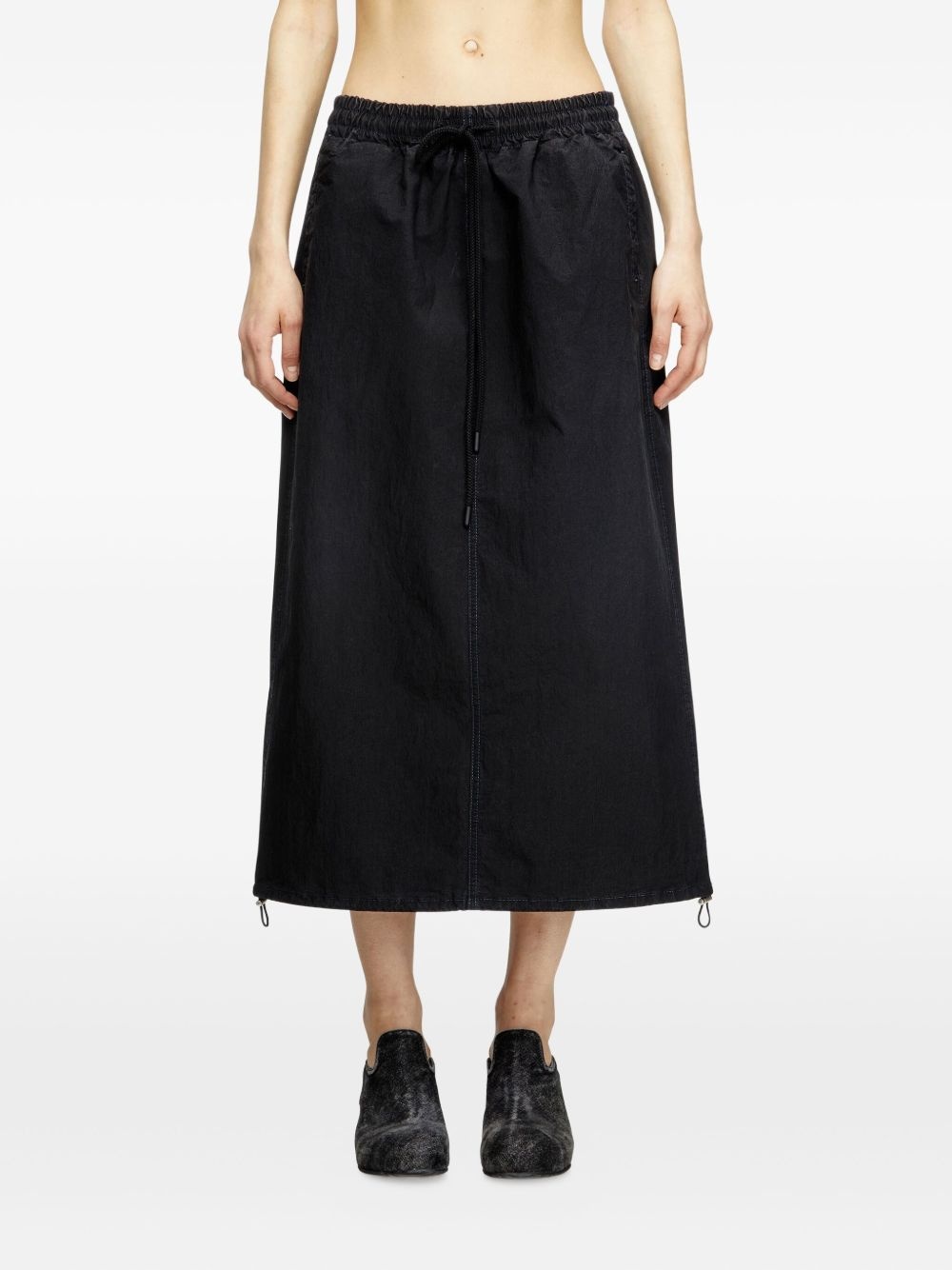 drawstring midi skirt - 3