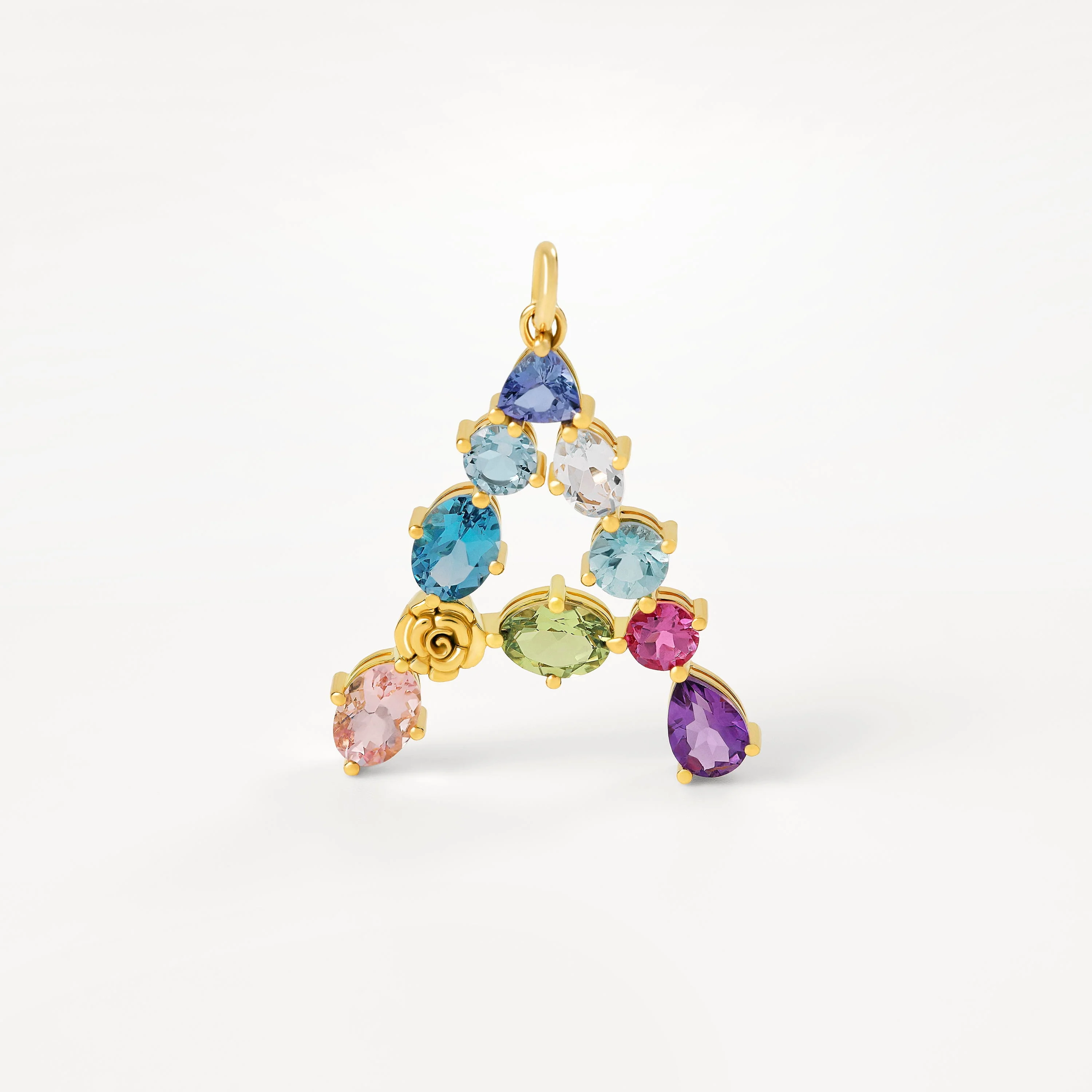 Gold letter A Pendant with gemstones TOUS ATELIER - 1
