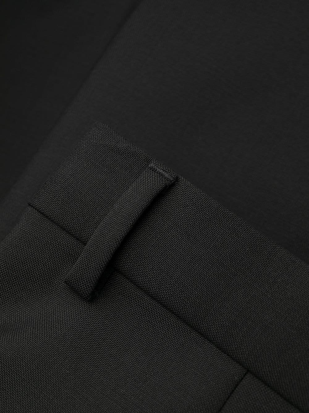 split logo detail tailored trousers - 7