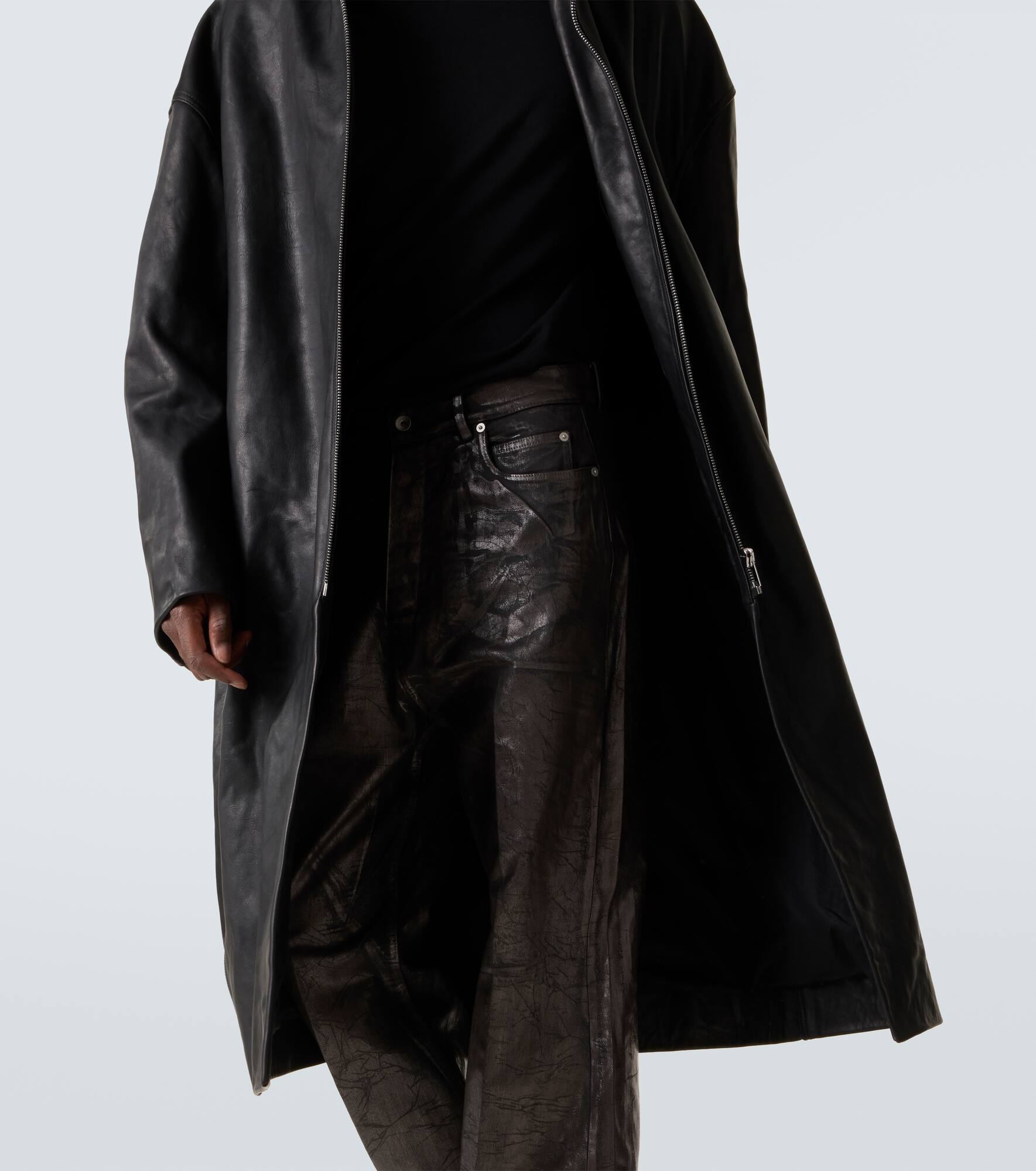 Leather coat - 5