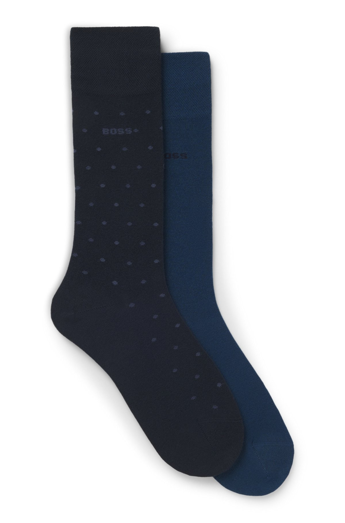 TWO-PACK OF QUARTER-LENGTH SOCKS WITH REVERSE LOGO - 1