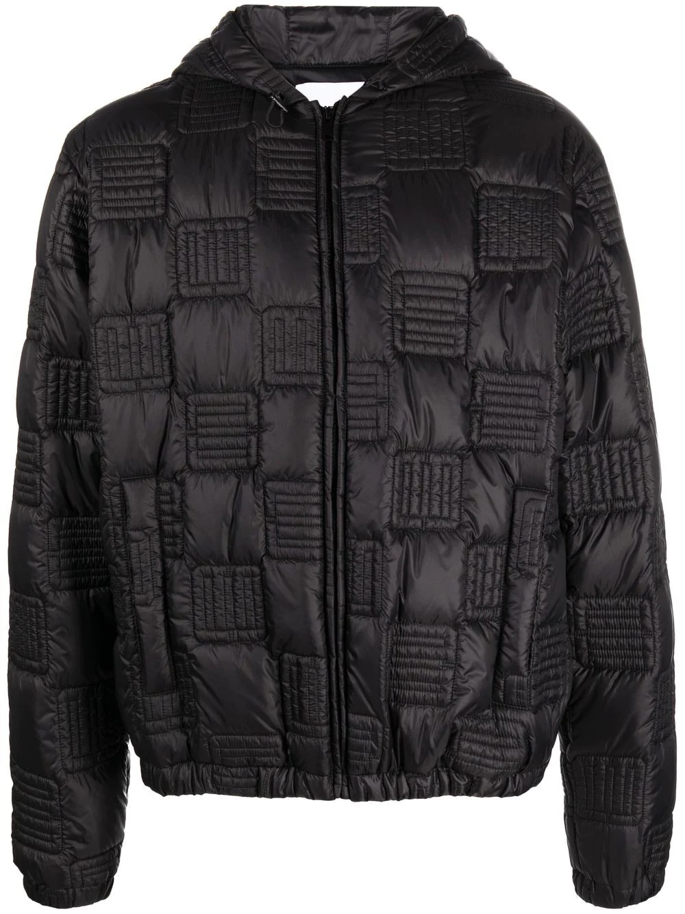 quilted hooded jacket - 1