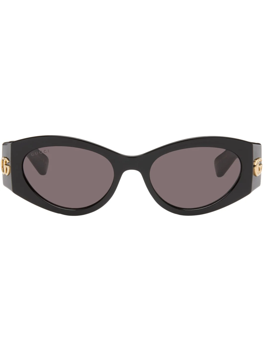 Black GG Corner Cat-Eye Sunglasses - 1