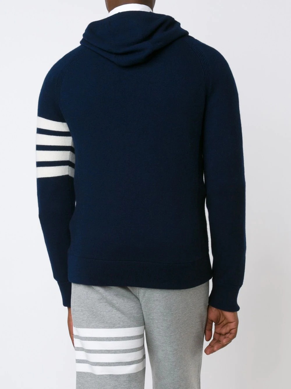 knitted zip hoodie - 4