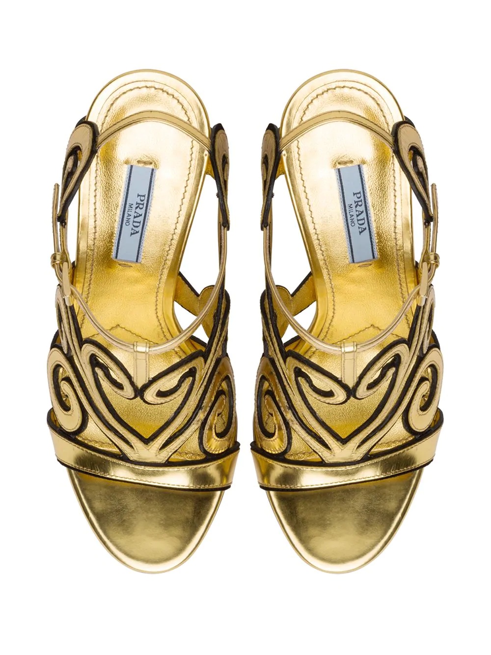 baroque-style ankle strap sandals - 4