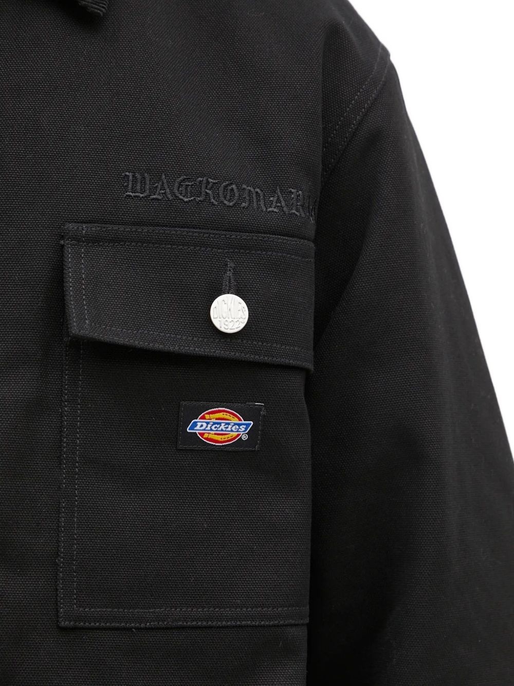 x Dickies logo-embroidered shirt jacket - 4