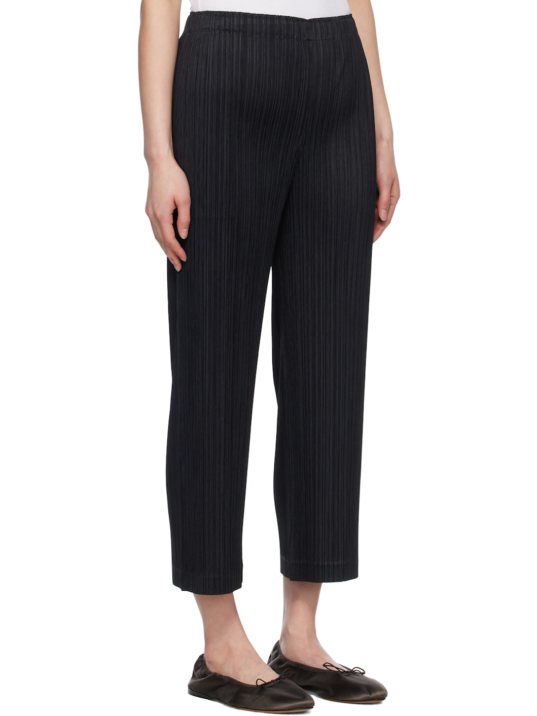 Black Thicker Bottoms 2 Trousers - 2